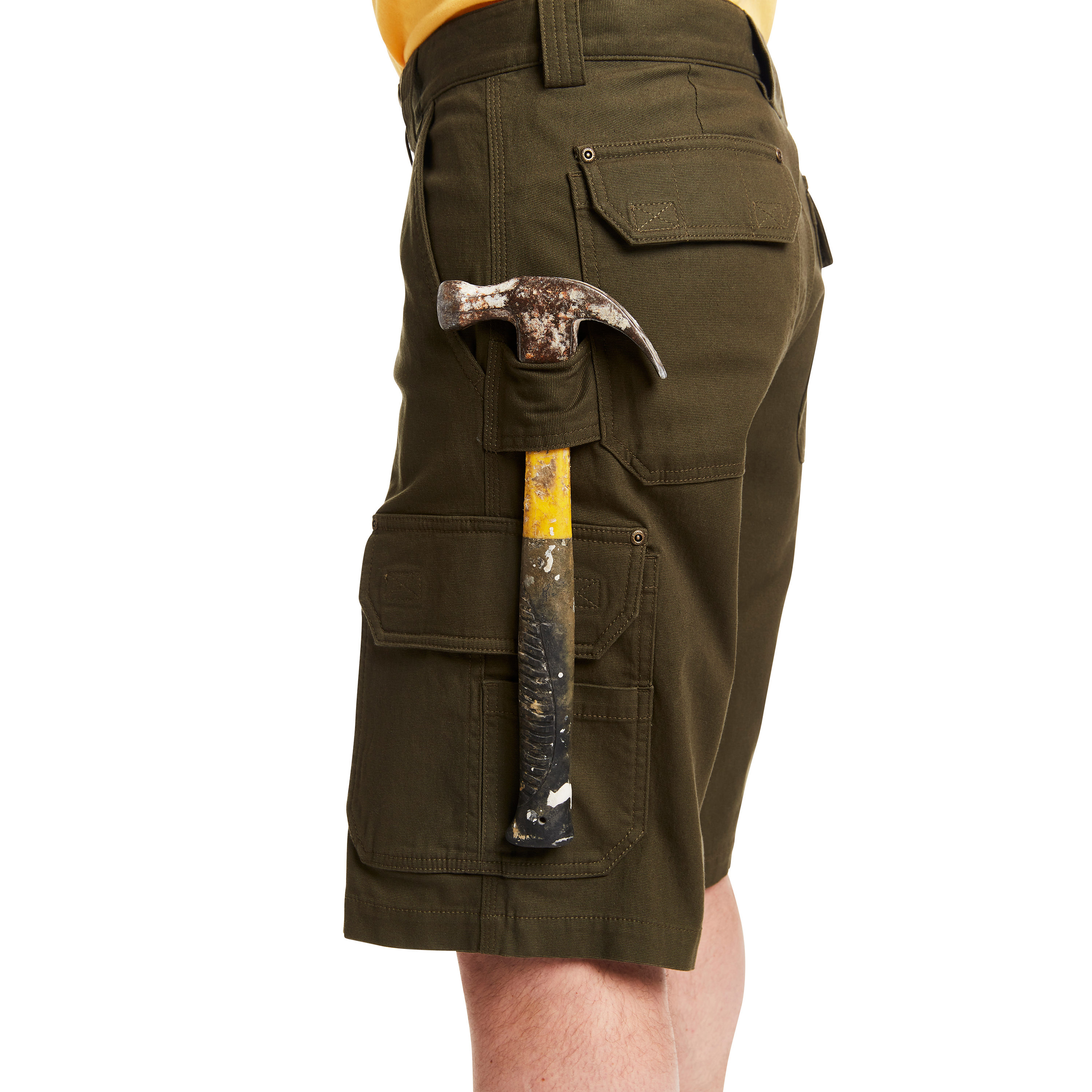 Shorts de carga de lona negra oliva para hombre de Smith's Workwear (Talla: 38)