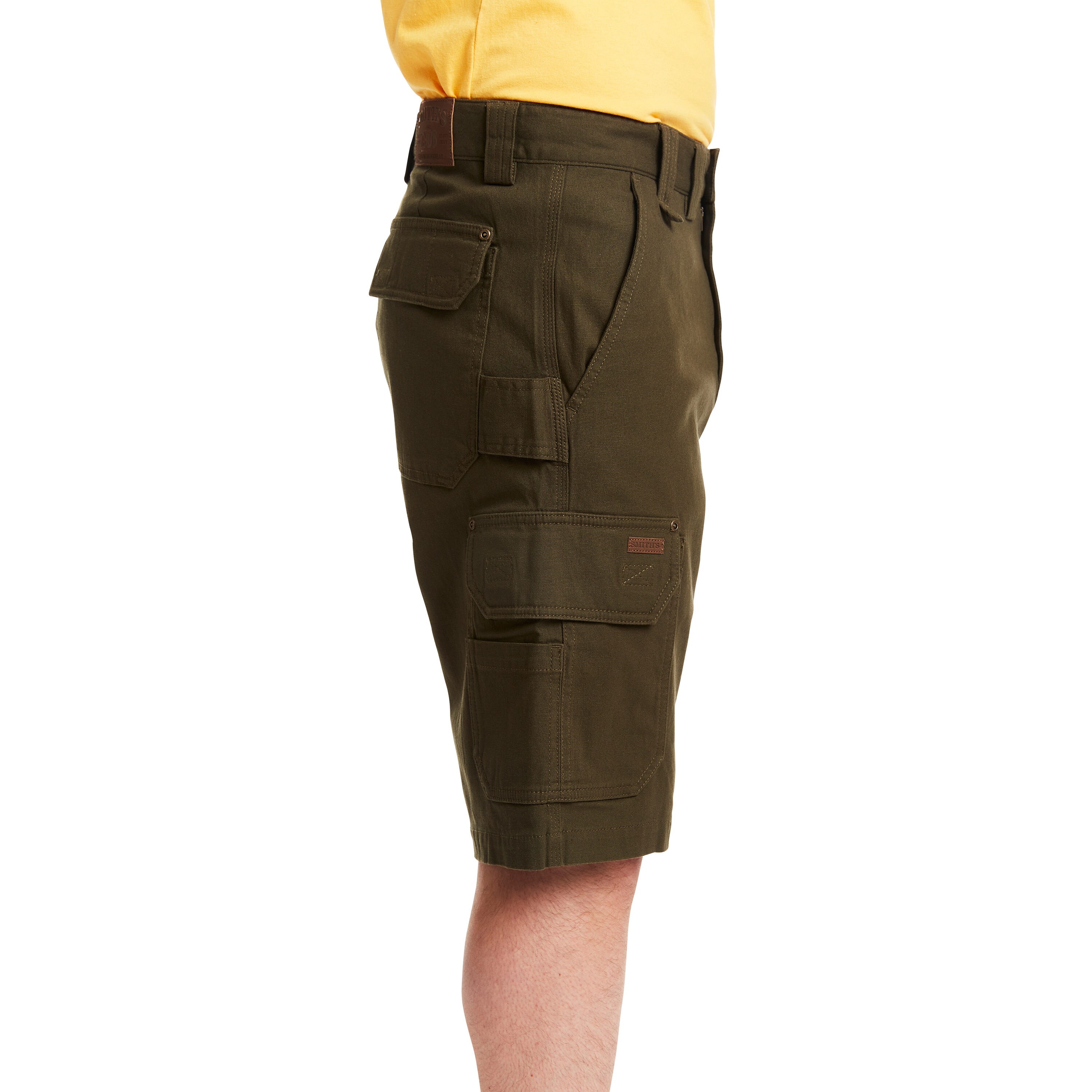 Shorts de carga de lona negra oliva para hombre de Smith's Workwear (Talla: 38)