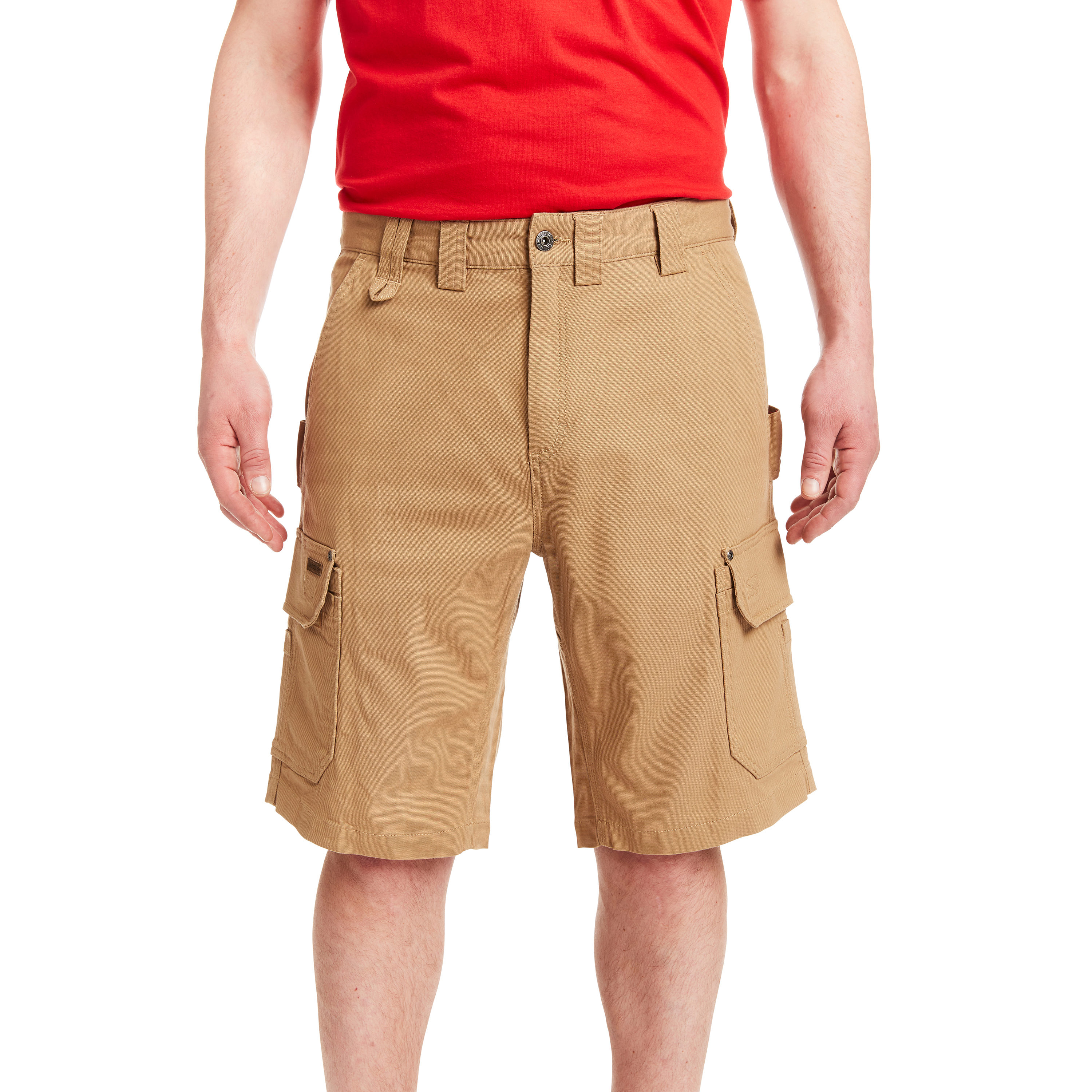 Pantalones cortos cargo de lona en color khaki para hombre de Smith's Workwear (Talla: 40) S2955S-KHA-40