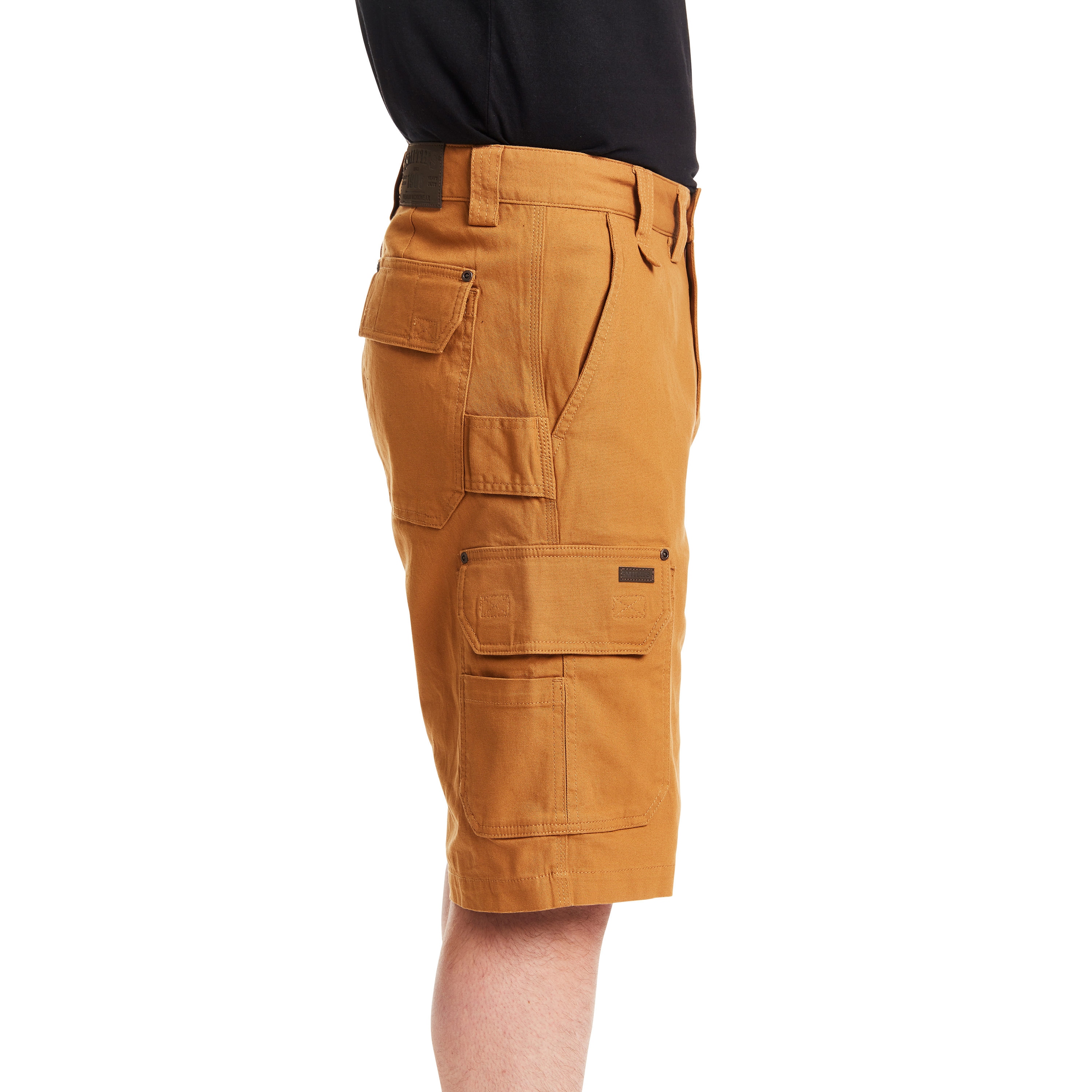 Shorts de Carga de Lona Marrón Arcilla para Hombre de Smith's Workwear (Talla: 34) S2955S-CLBR-34