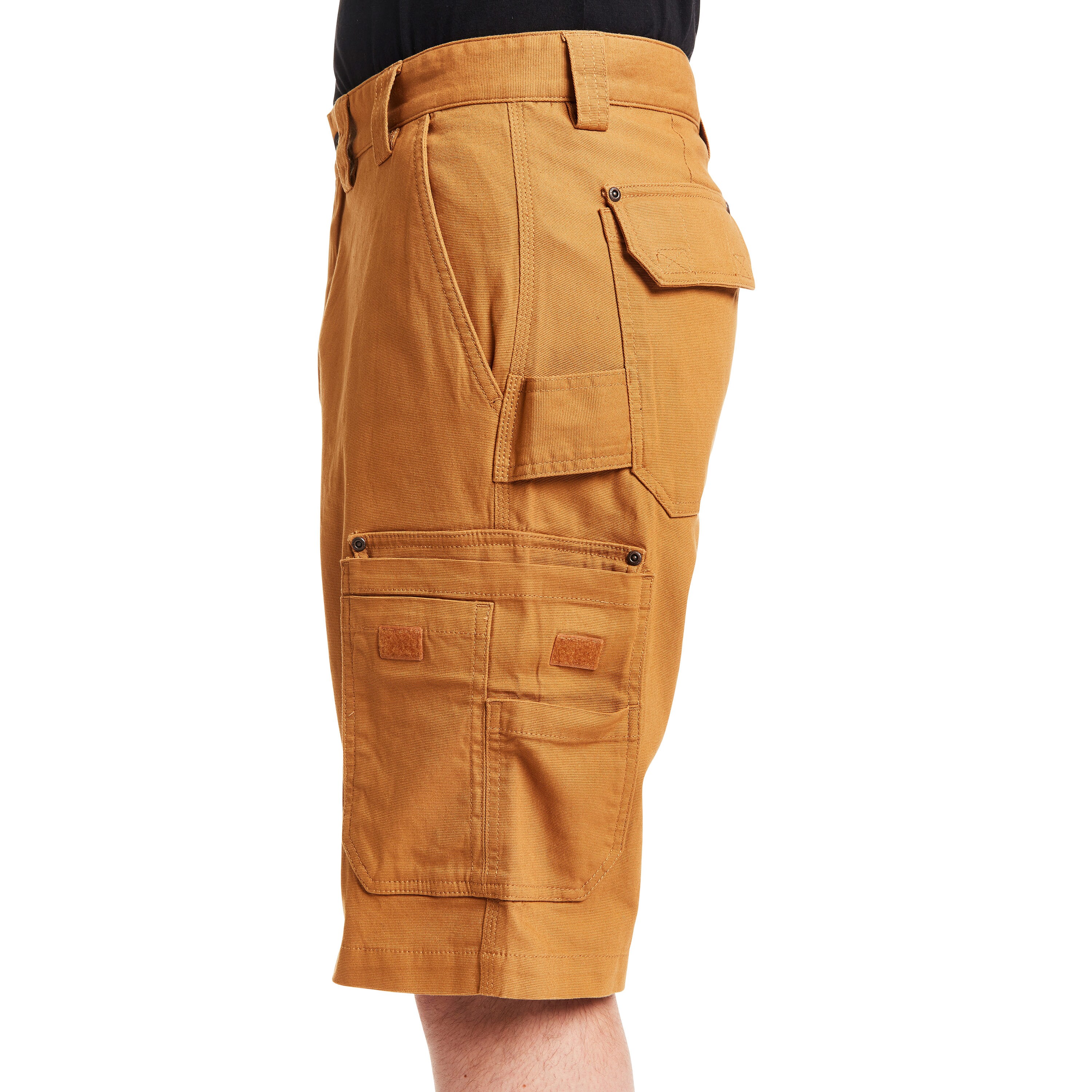 Shorts de Carga de Lona Marrón Arcilla para Hombre de Smith's Workwear (Talla: 34) S2955S-CLBR-34