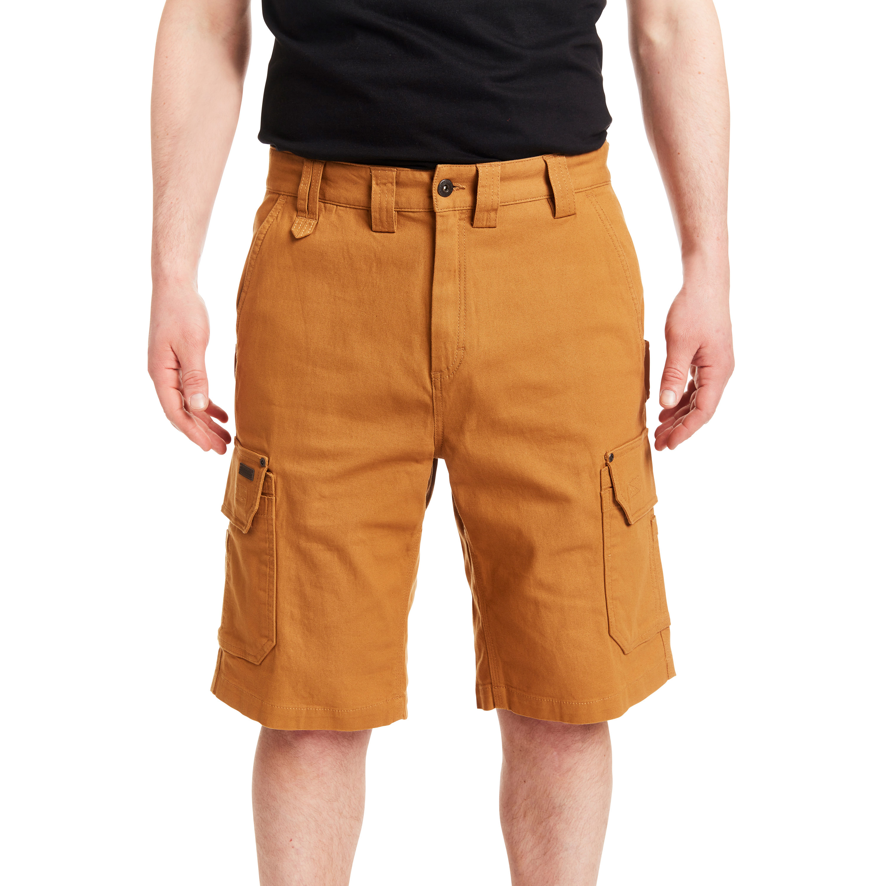 Shorts de Carga de Lona Marrón Arcilla para Hombre de Smith's Workwear (Talla: 34) S2955S-CLBR-34