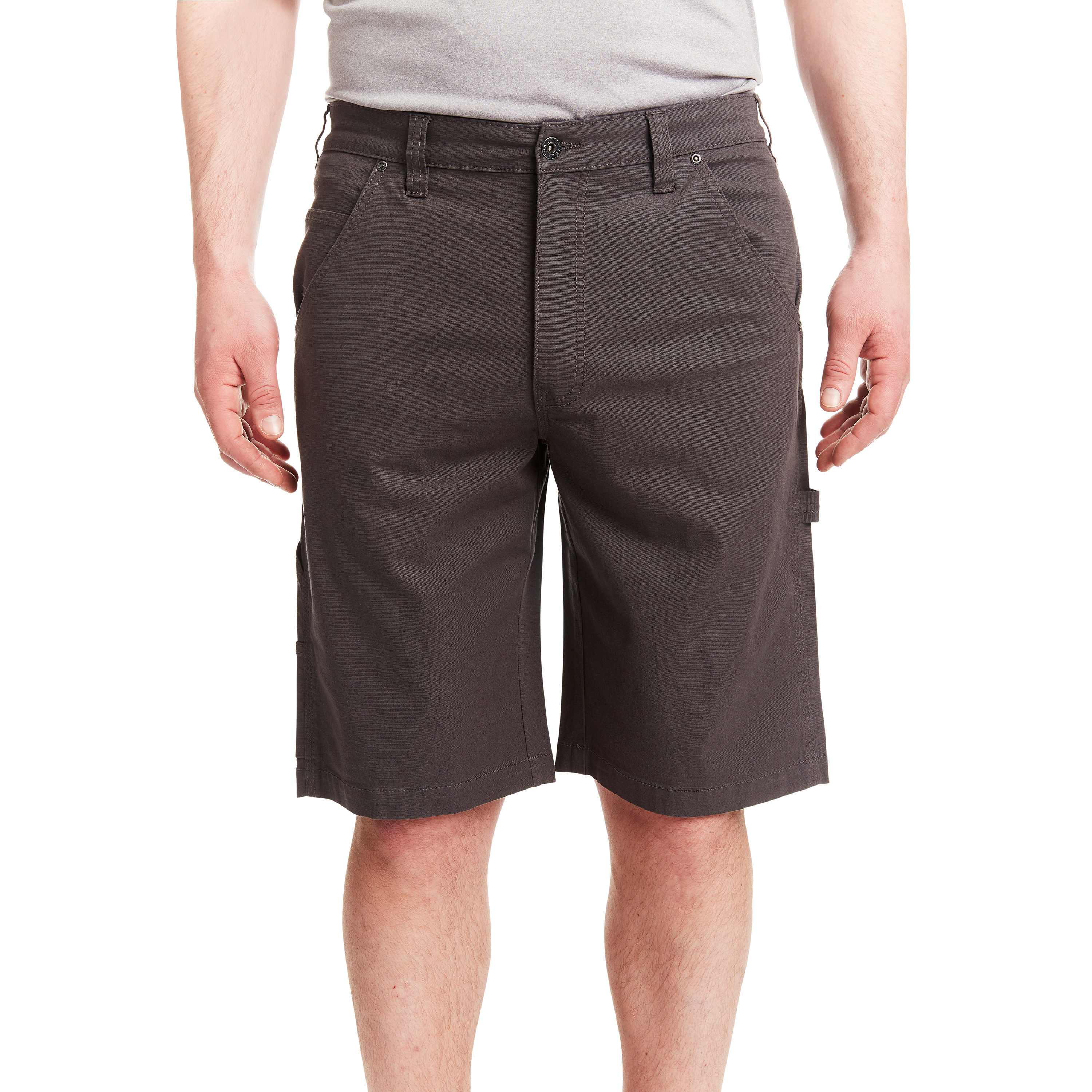 Pantalones cortos de carpintero de lona gris oscuro para hombre de Smith's Workwear (Talla: 40) S2101S-DKGY-40