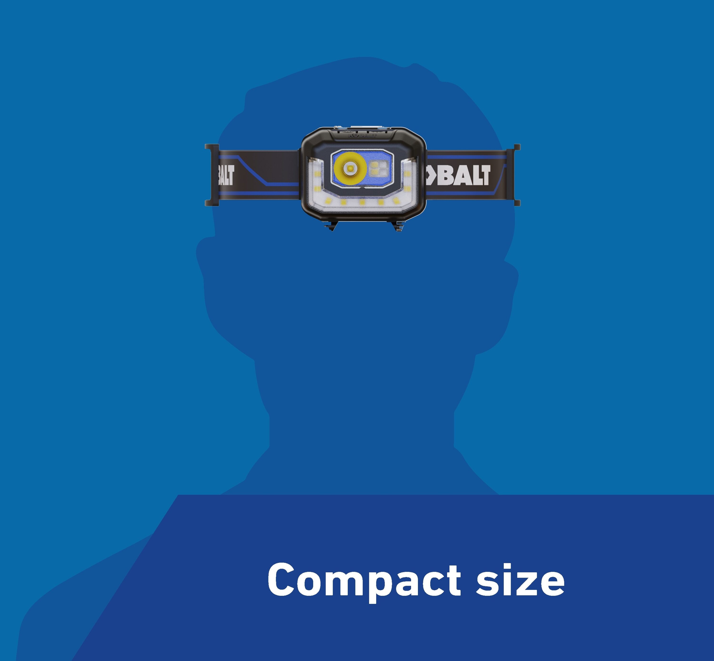 Lámpara frontal LED Kobalt de 850 lúmenes con batería recargable incluida KH850DP