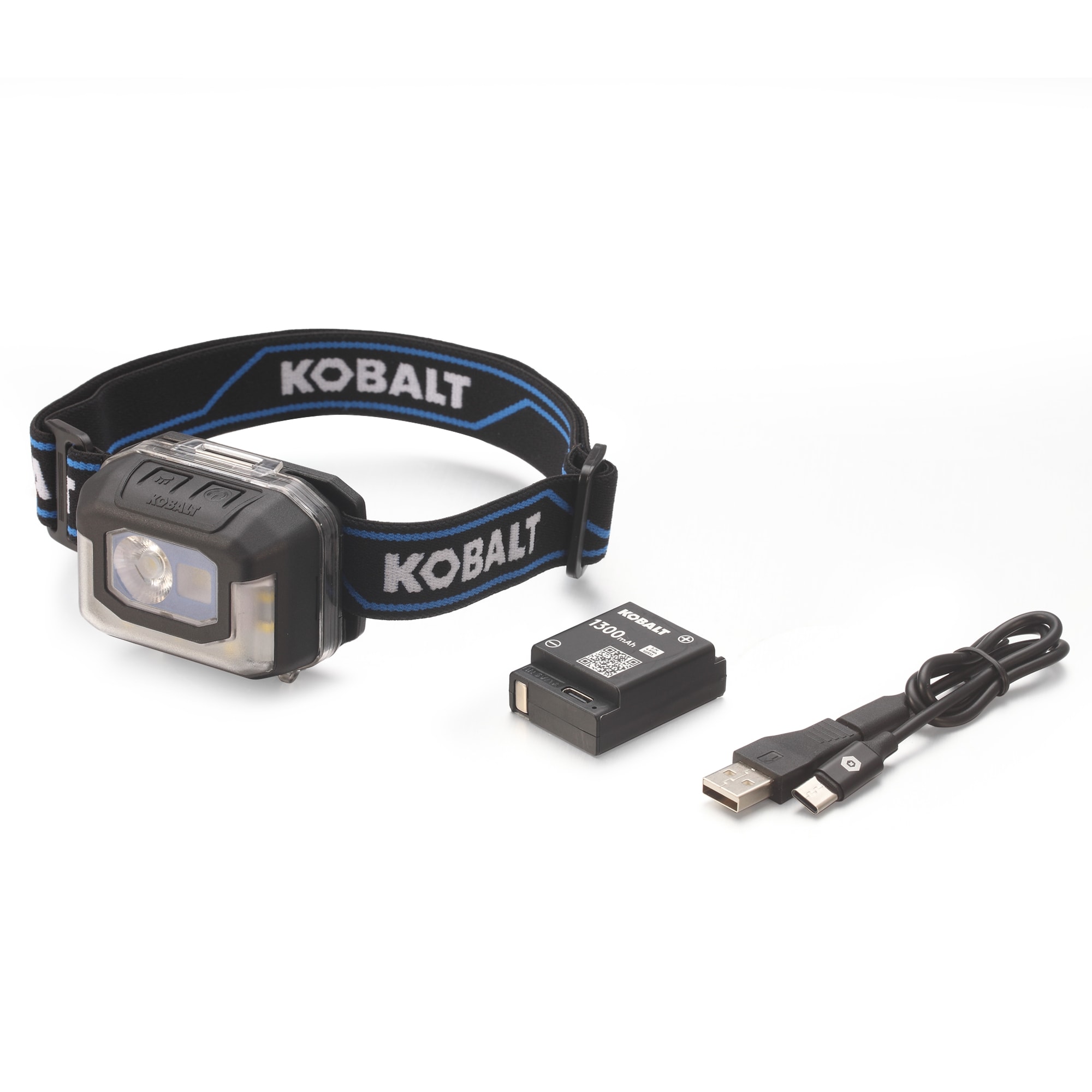 Lámpara frontal LED Kobalt de 850 lúmenes con batería recargable incluida KH850DP