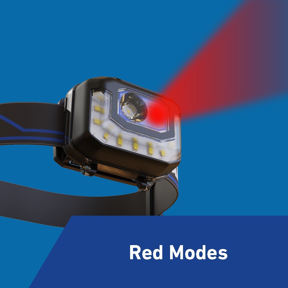 Lámpara frontal LED Kobalt de 850 lúmenes con batería recargable incluida KH850DP