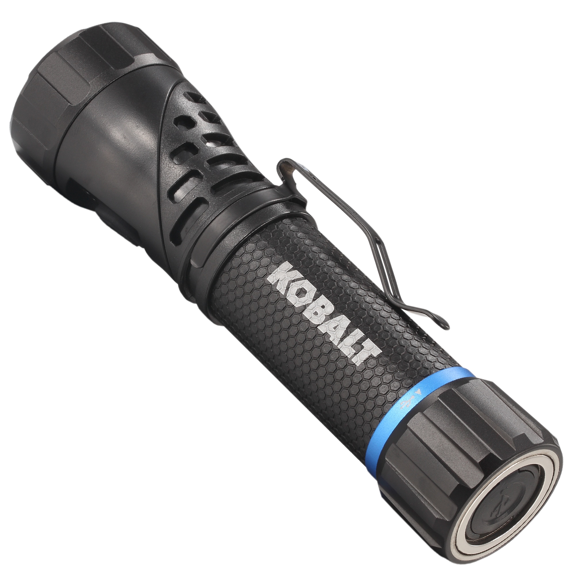 Linterna de mano con luz LED de 1000 lúmenes y 4 modos, incluye baterías recargables Kobalt