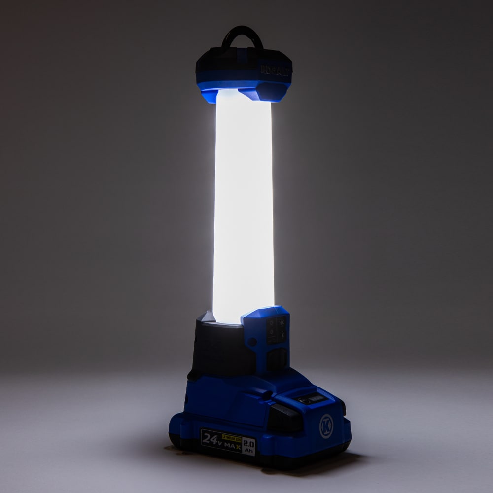 Lámpara recargable para herramientas eléctricas de 1000 lúmenes LED sin cable de ion litio de 24 voltios Kobalt (Solo la herramienta) KAL 124B-03