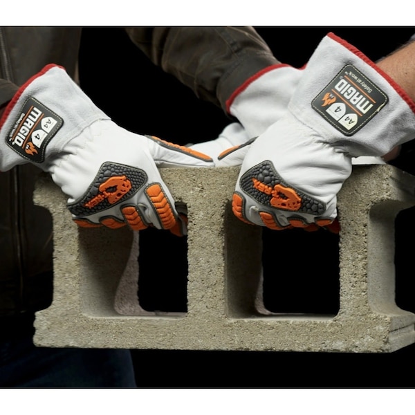 Serie Inferno de Guantes de Impacto para Soldadores Magid TREX TRX848 FR de Piel de Cabra Nivel de Corte A4 - TRX848XL