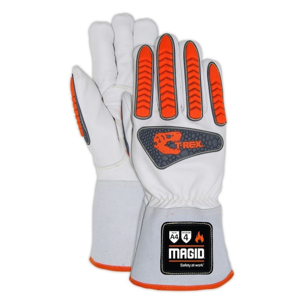 Serie Inferno de Guantes de Impacto para Soldadores Magid TREX TRX848 FR de Piel de Cabra Nivel de Corte A4 - TRX848XL