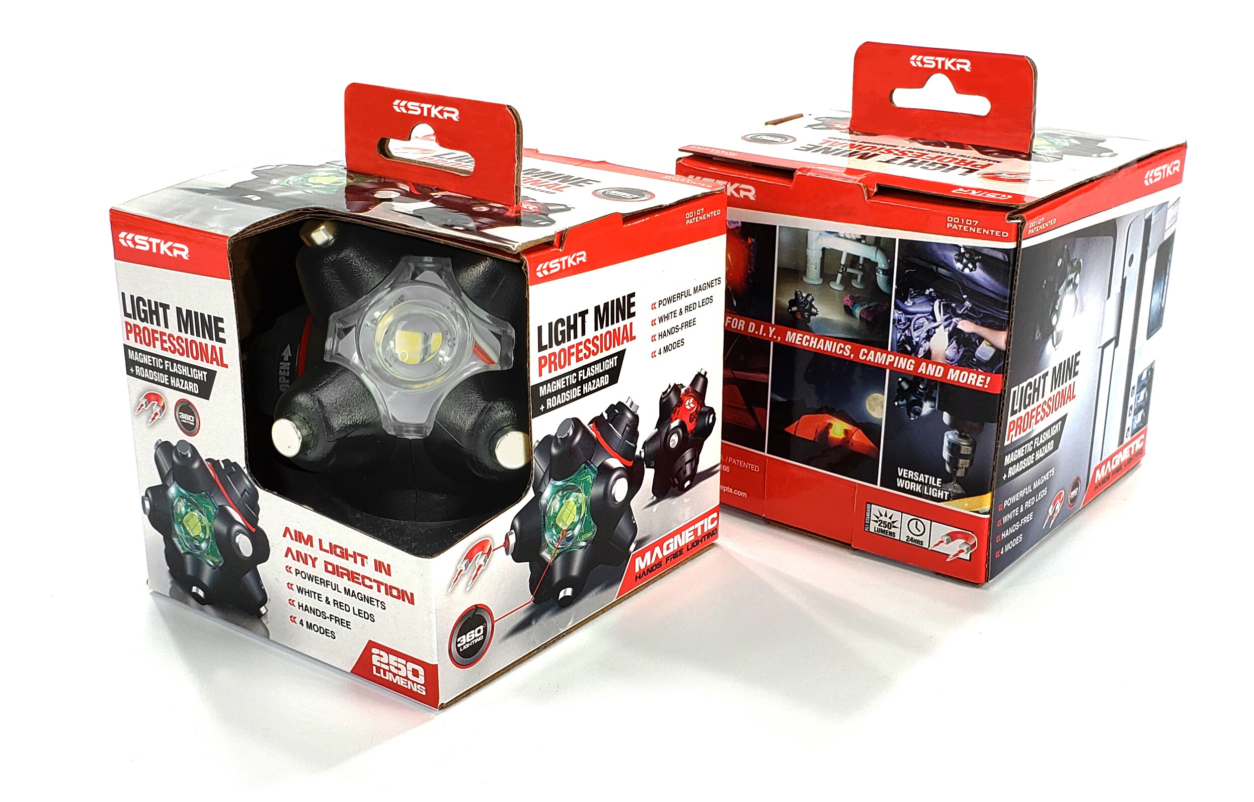 Linterna STKR Light Mine de 250 lúmenes con 4 modos de luz y pilas incluidas 00107