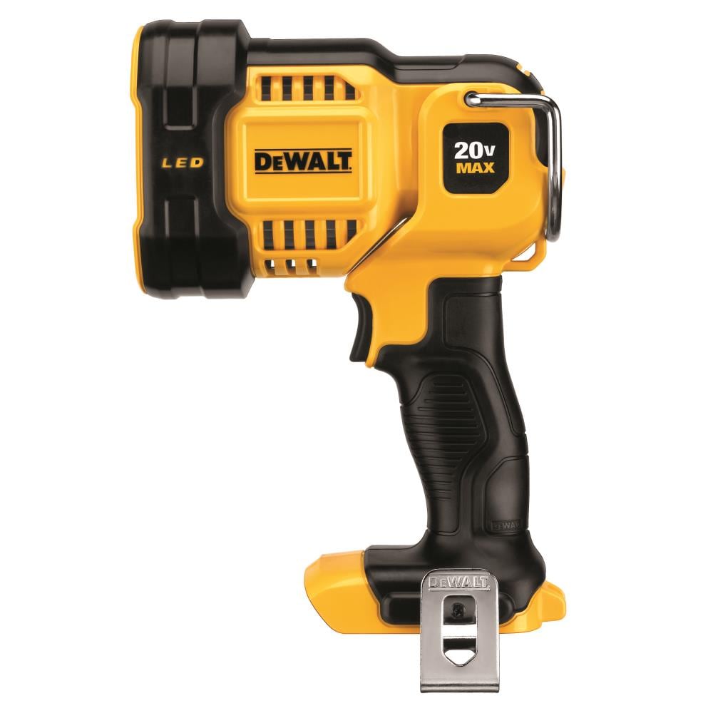Linterna recargable de herramienta eléctrica sin cable DEWALT de 20 voltios máximo de ion de litio (Li-ion) con 1000 lúmenes de LED (solo herramienta) DCL043.