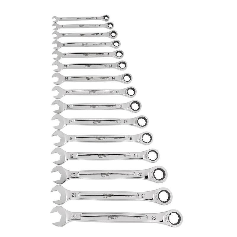 Juego de herramientas mecánicas Milwaukee Ratcheting Wrench and Screwdriver (21 piezas) - 48-22-9516-48-22-2706