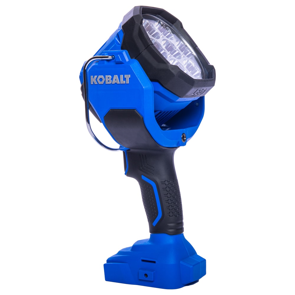 Linterna recargable de herramienta eléctrica Kobalt de 24 voltios de iones de litio (Li-ion) con cable e inalámbrica de 2700 lúmenes LED (sólo herramienta) KSL 124B-03