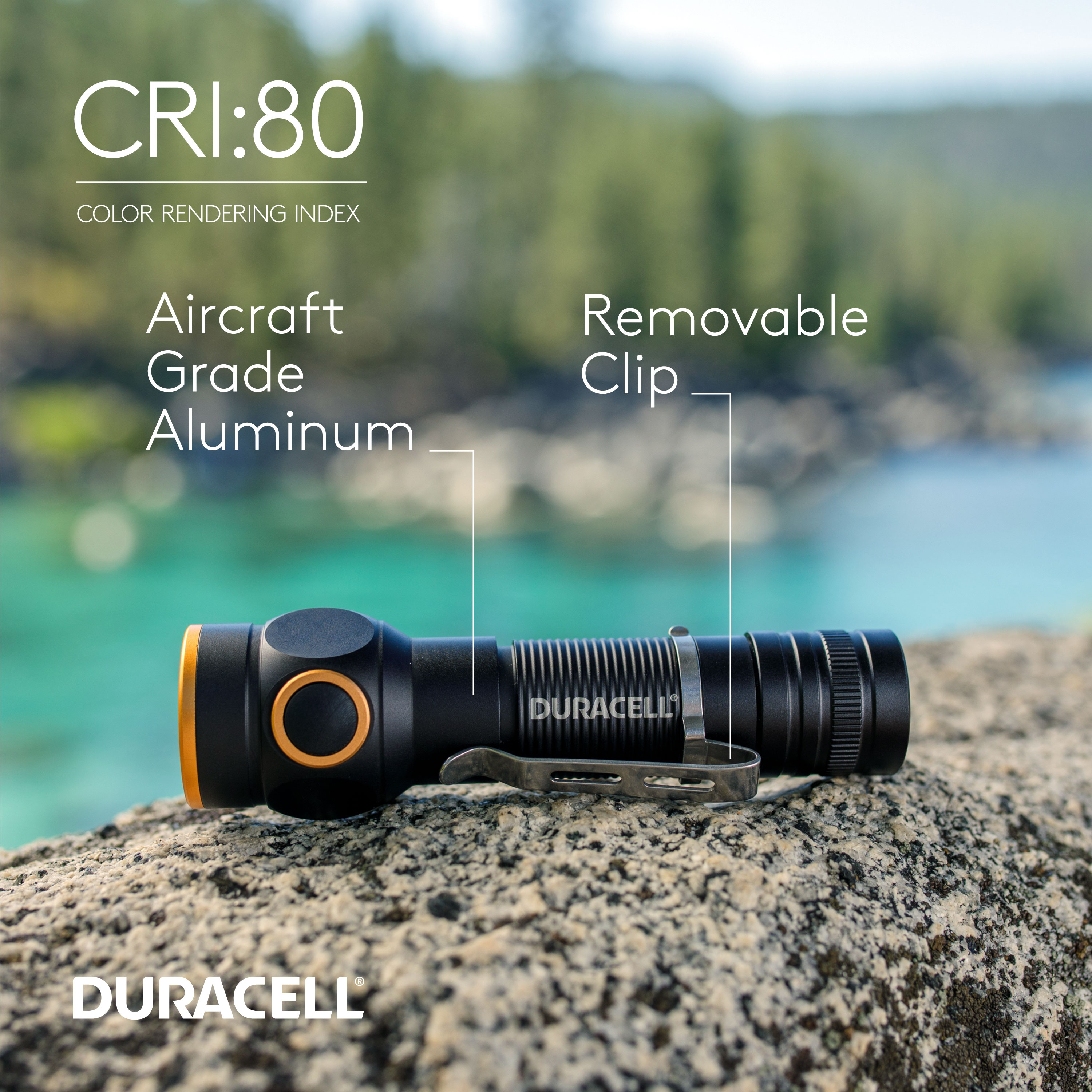 Linterna miniatura de LED Duracell de 150 lúmenes con 4 modos e incluye baterías