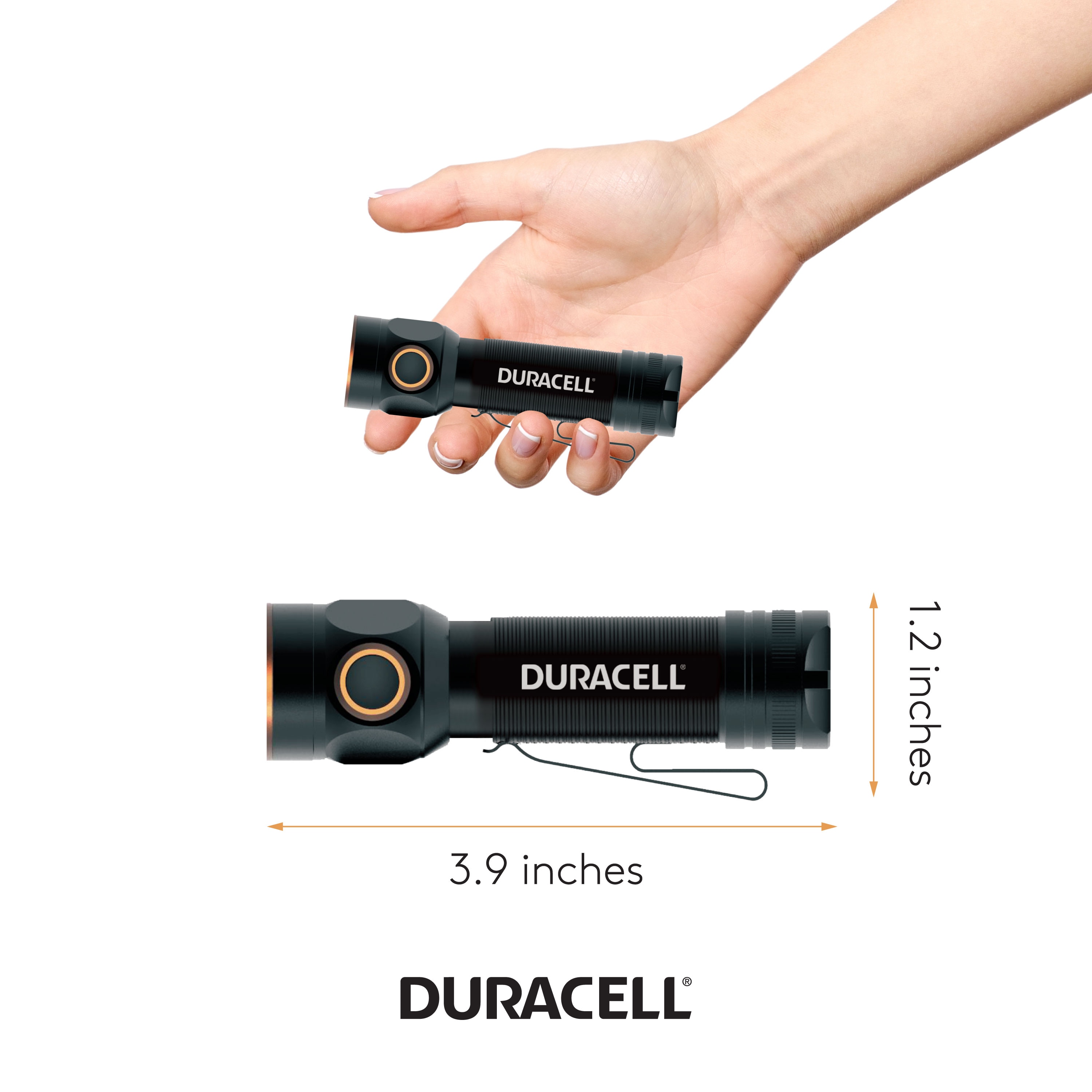 Linterna miniatura de LED Duracell de 150 lúmenes con 4 modos e incluye baterías