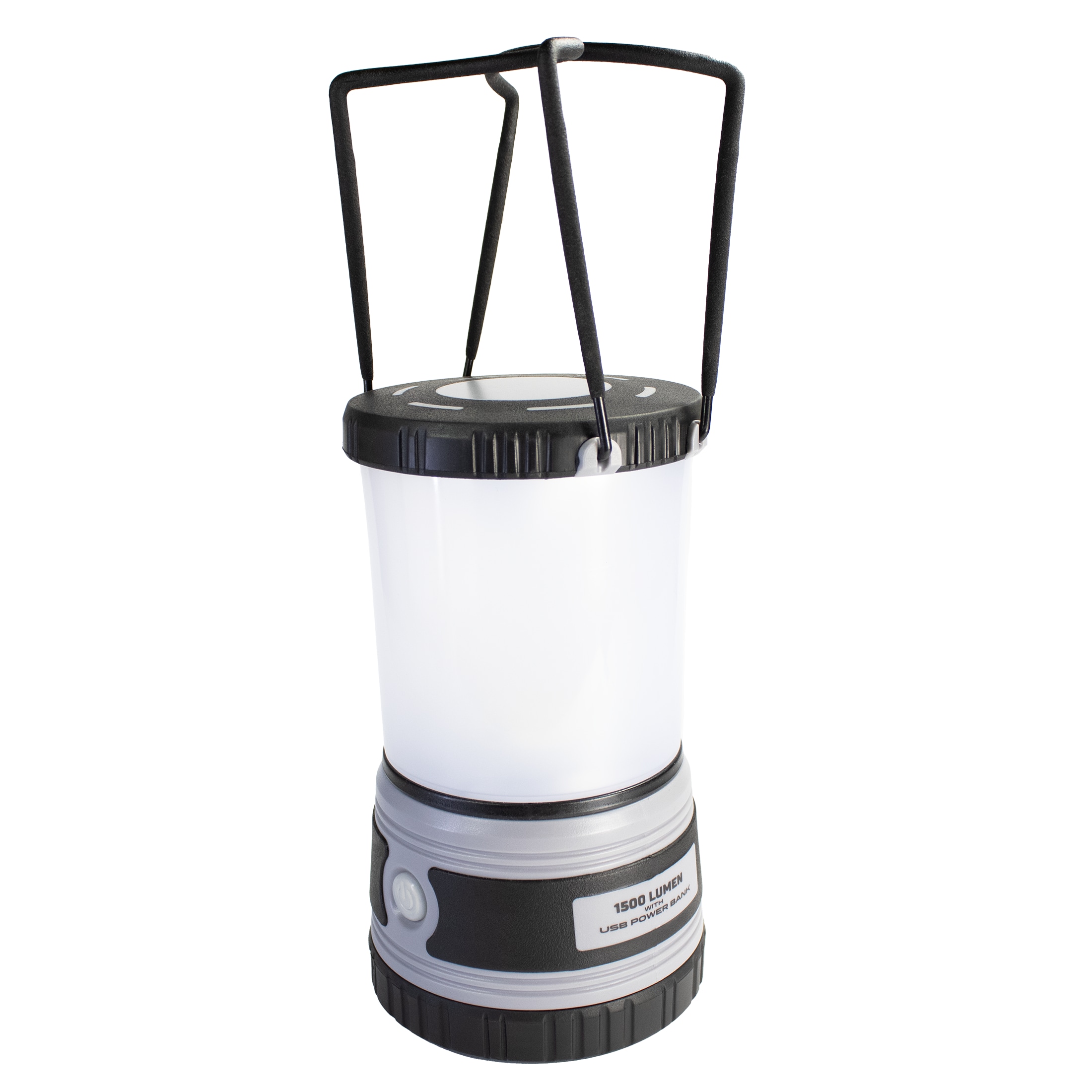 Lámpara de camping LED de 1500 lúmenes de Policía Seguridad (Recargable) con pilas incluidas 97929-W