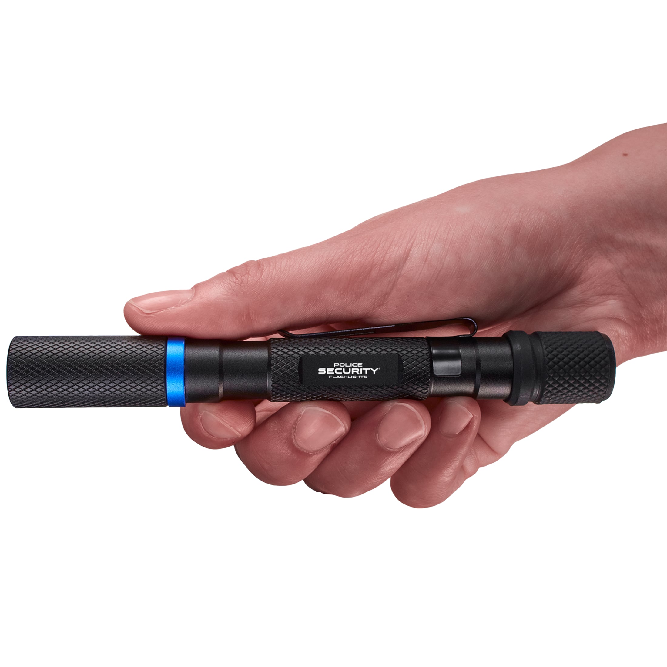 Linterna LED Police Security Cavalier de 100 lúmenes con 2 modos e incluye baterías 98658