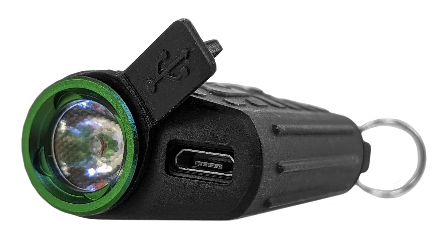 Linterna Miniatura LED de 150 lúmenes con 2 modalidades Police Security Seeker-R y Baterías Recargables incluidas 98687.