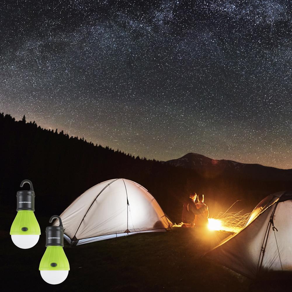 Lámpara de camping LED de 120 lúmenes, paquete de 2, para deportes y ocio