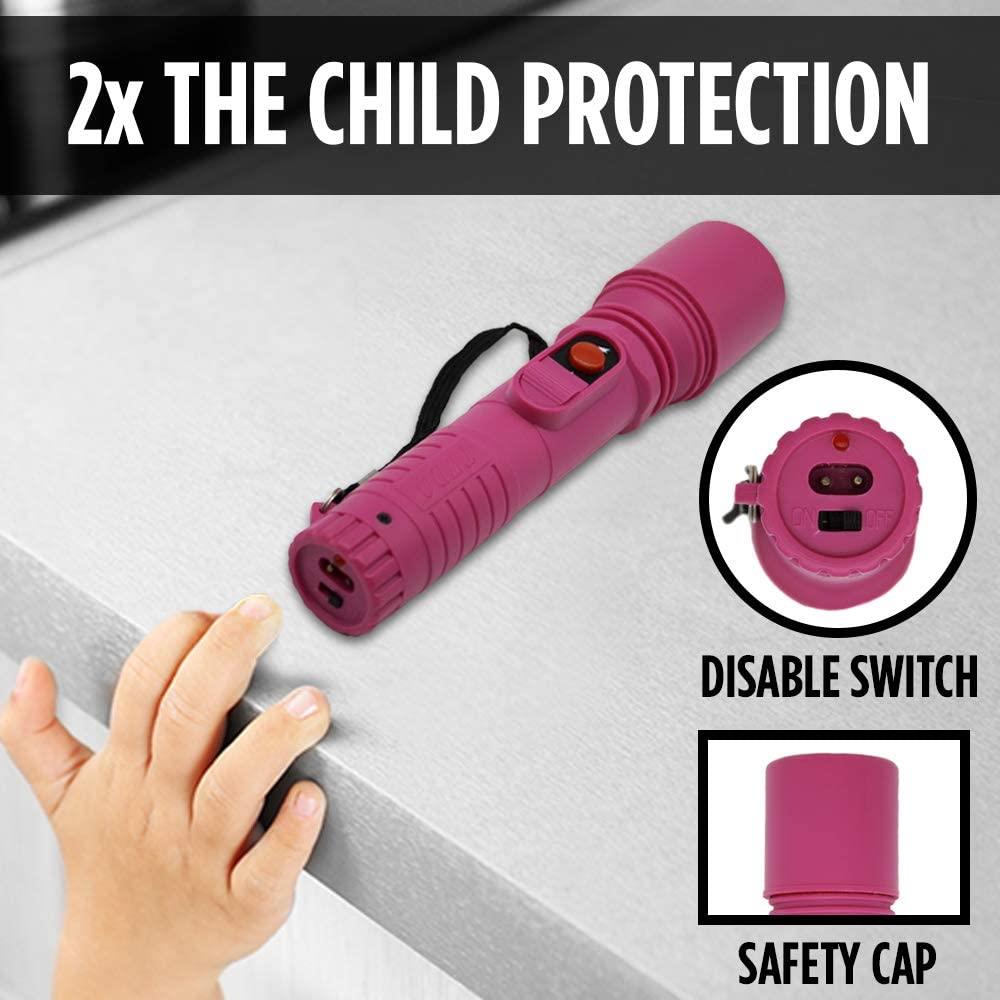 Linterna LED Guard Dog Security Inferno de 60 lúmenes con 1 modo e incluye baterías recargables