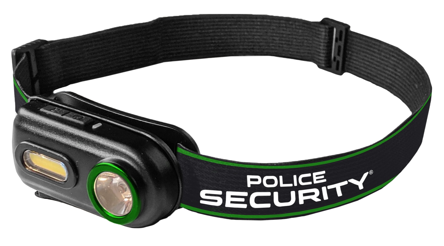 Lámpara frontal de LED Police Security Colt-R de 400 lúmenes con batería recargable incluida 98732