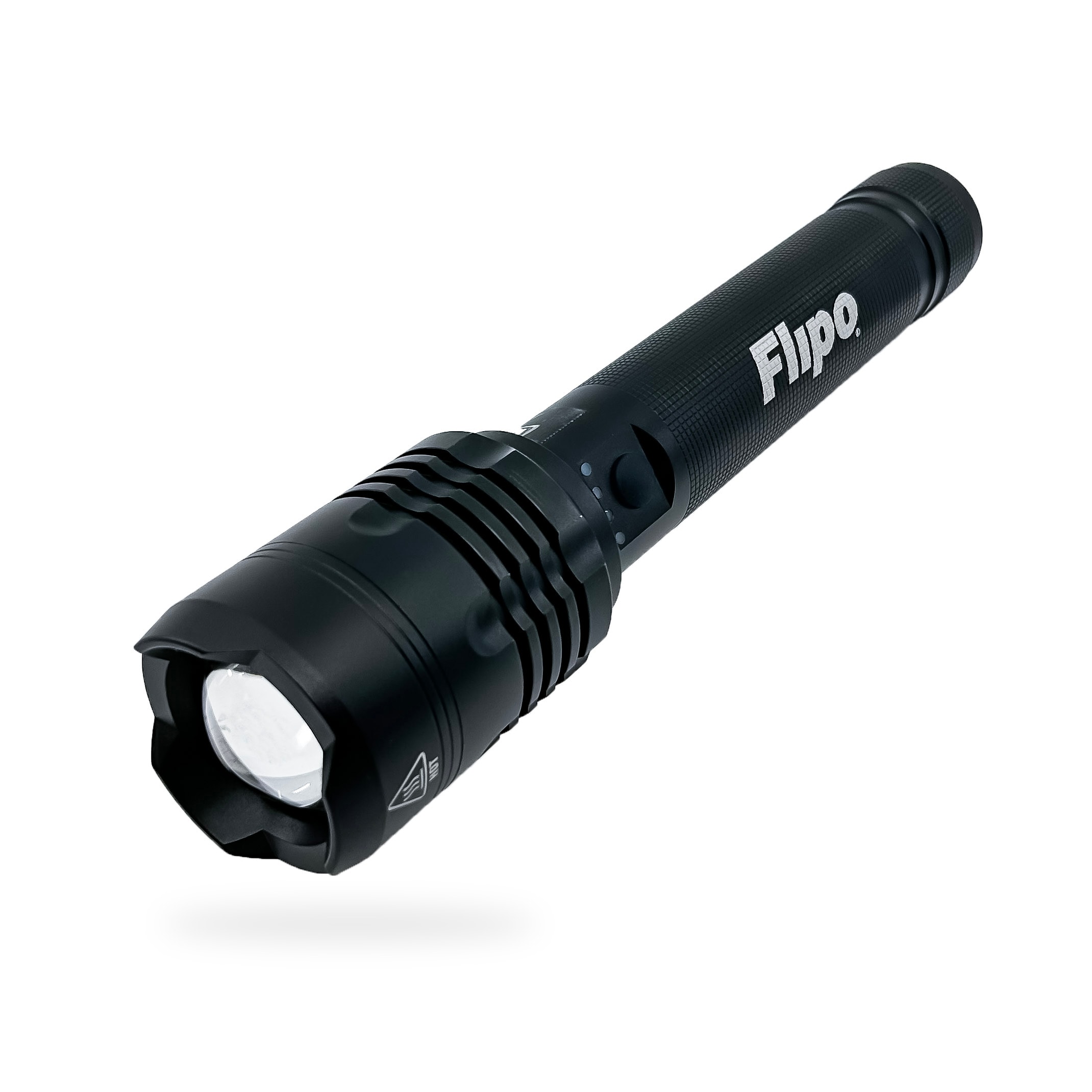 Lámpara de mano Flipo Stinger táctica de 6000 lúmenes con 3 modos de luz LED y baterías recargables incluidas FL-STING-6000