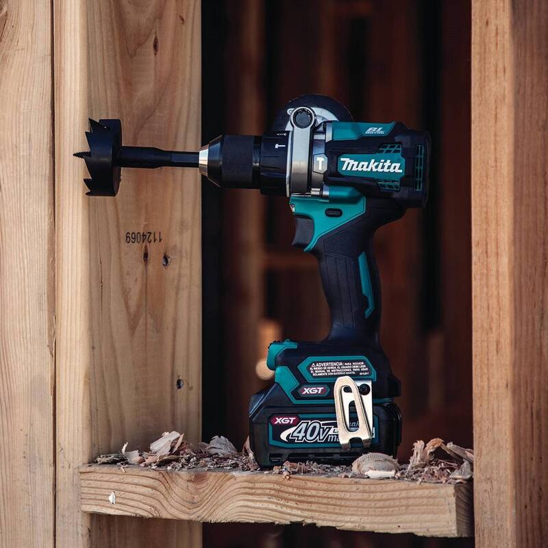 Equipo de taladro percutor inalámbrico sin escobillas Makita 40V Max XGT de 1/2 pulgadas (2.5Ah) - GPH01D