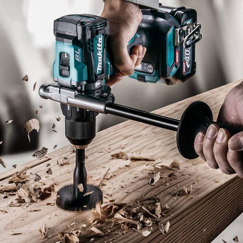 Equipo de taladro percutor inalámbrico sin escobillas Makita 40V Max XGT de 1/2 pulgadas (2.5Ah) - GPH01D