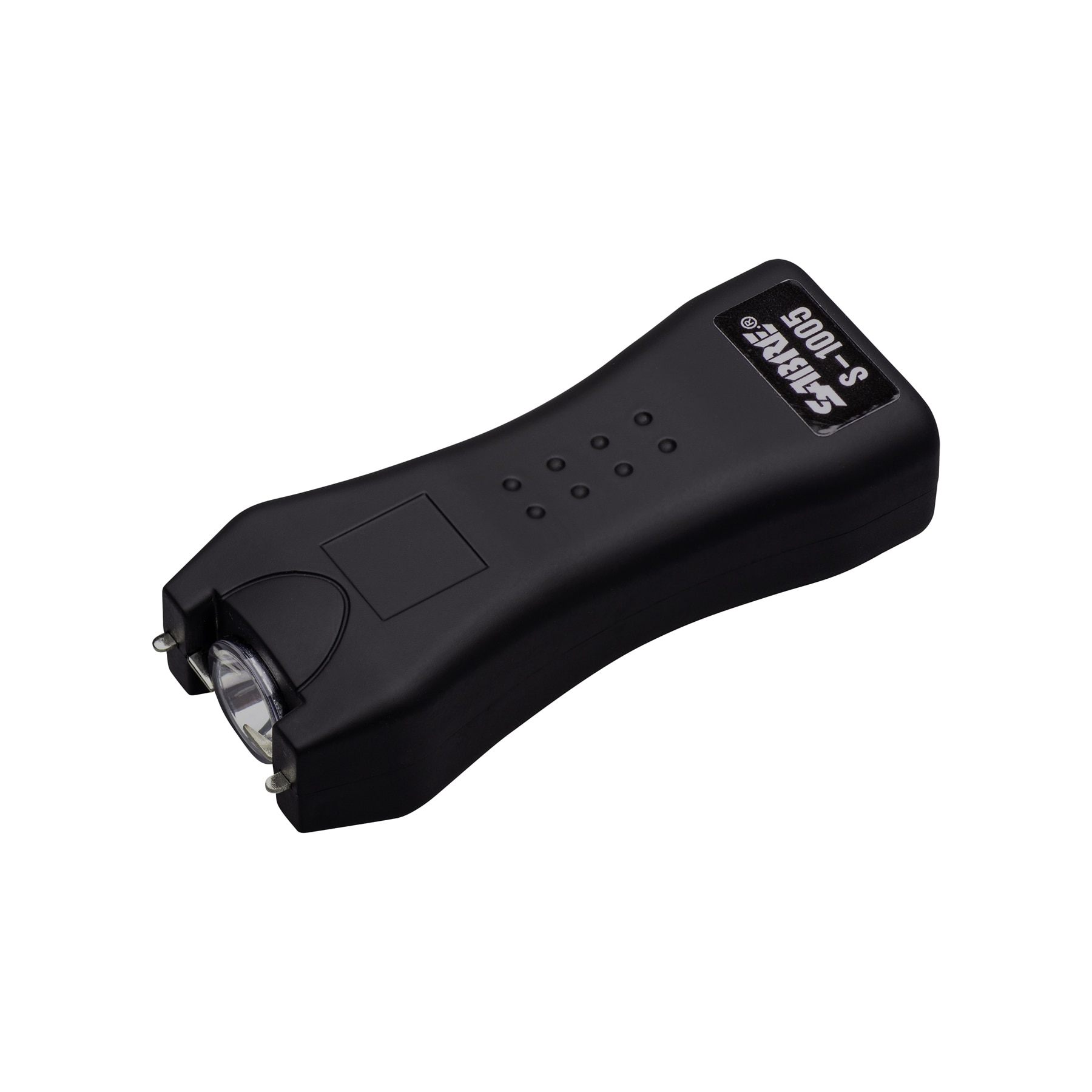 Linterna de mano con luz LED de 120 lúmenes y 1 modo con baterías recargables incluidas S-1005-BK