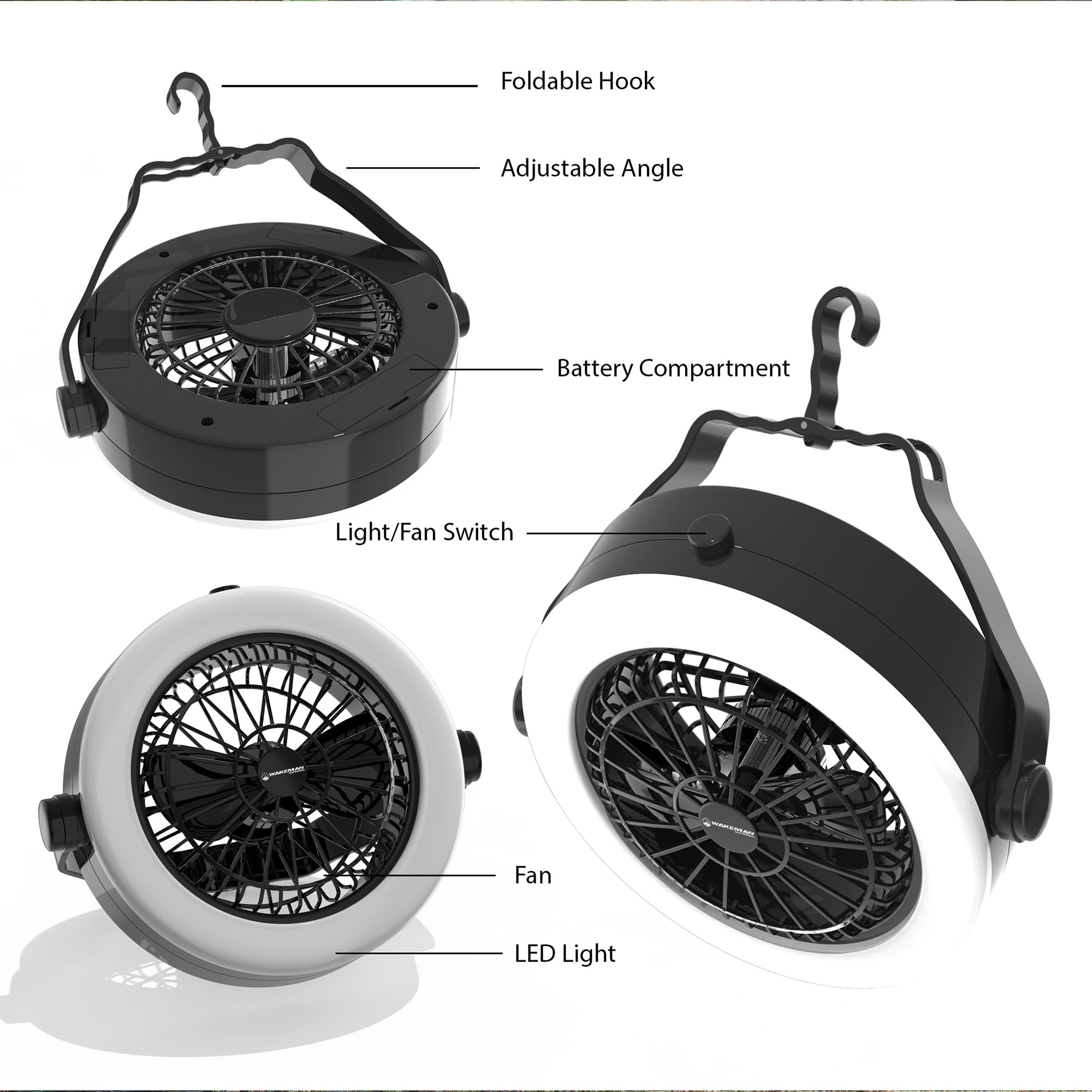 Lámpara de camping LED para deportes de ocio 159826JCR