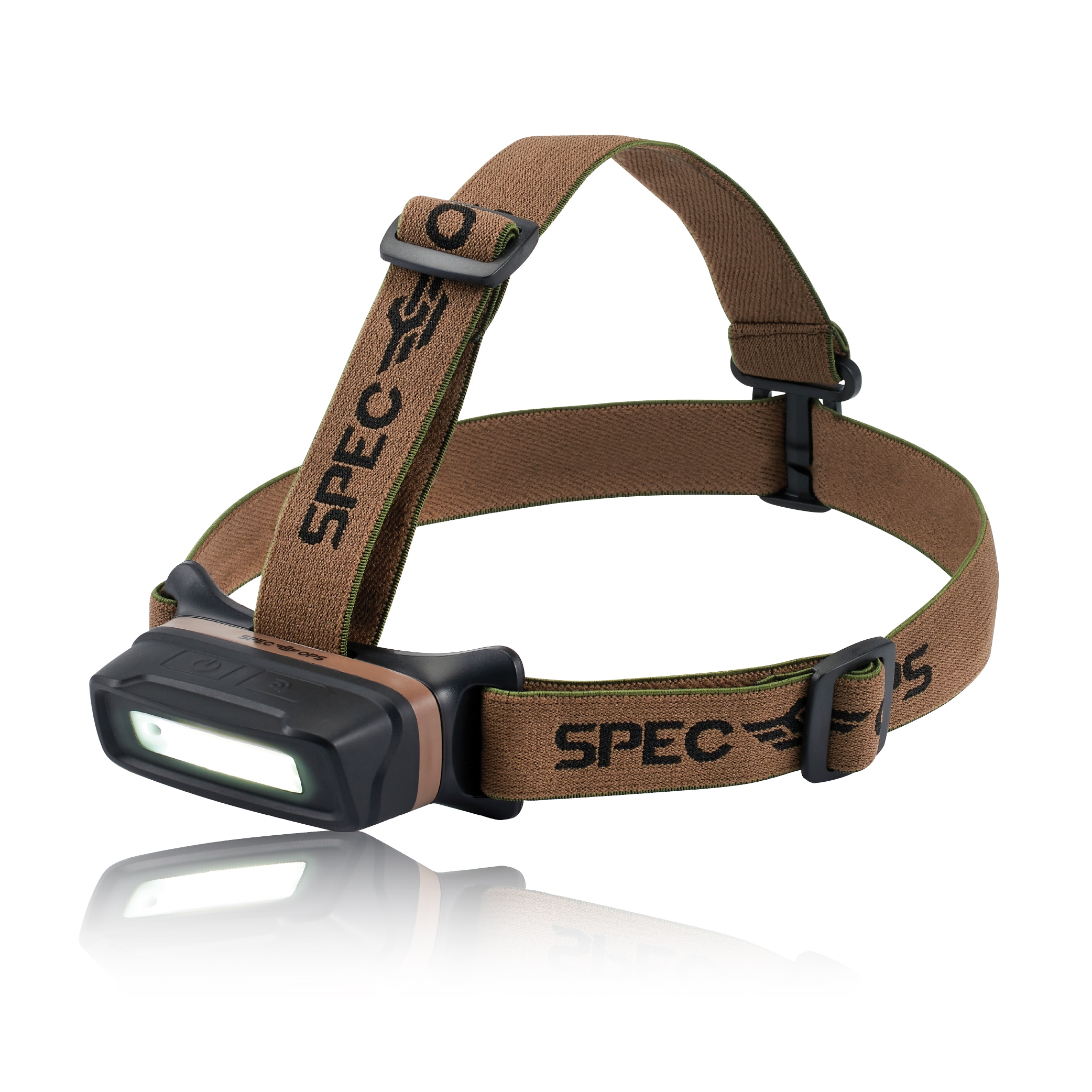 Lámpara frontal LED de 280 lúmenes de Spec Ops Tools con batería recargable incluida SPEC-HL280.