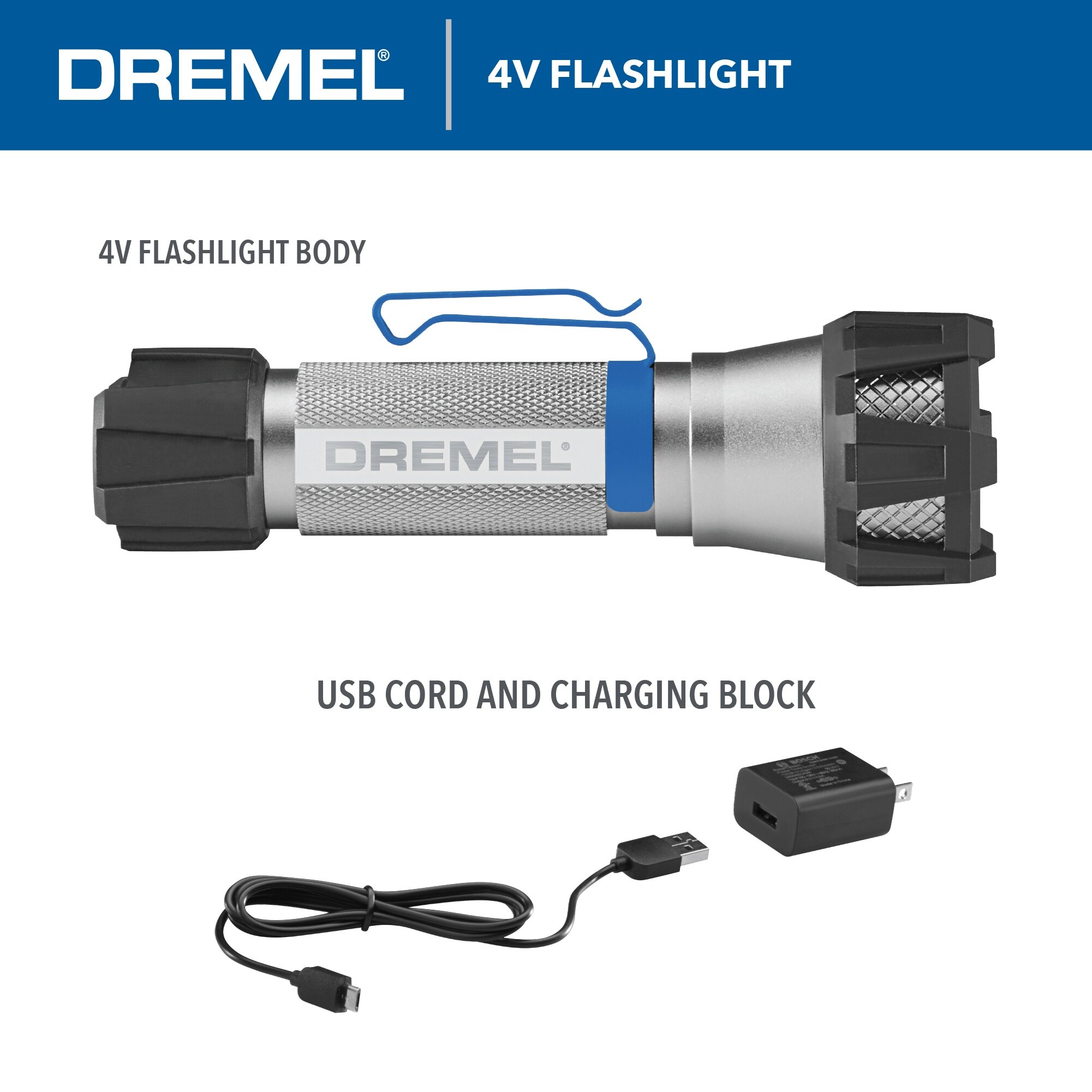 Linterna Miniatura LED Dremel de 500 lúmenes con 1 Modo Recargable HSFL-01