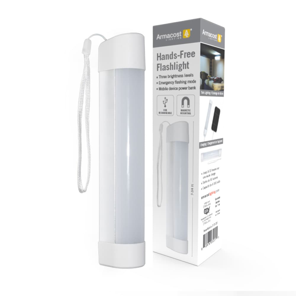 Linterna de Manos Libres Armacost Lighting 100 lúmenes con 4 Modos de Luz LED y Baterías Recargables incluidas 315120