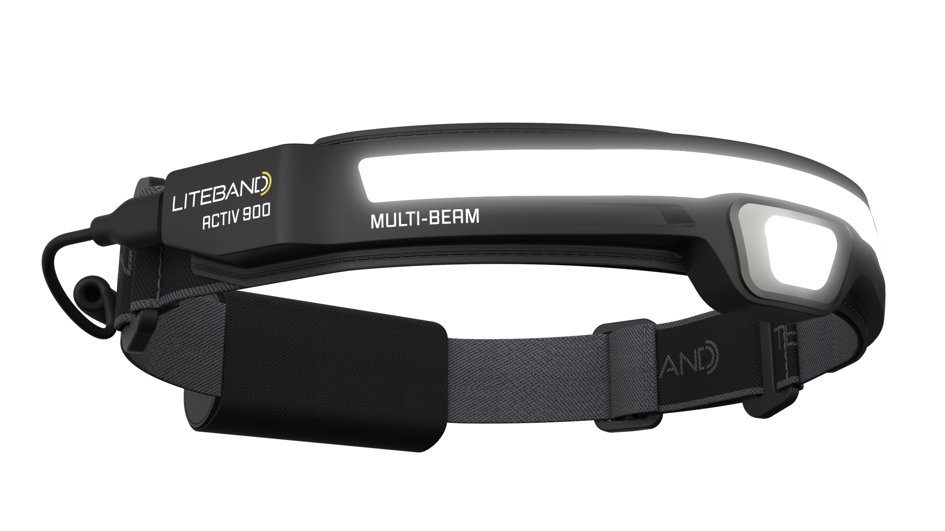 Linterna frontal LED Liteband de 900 lúmenes con batería recargable incluida LBA900MB-L18N