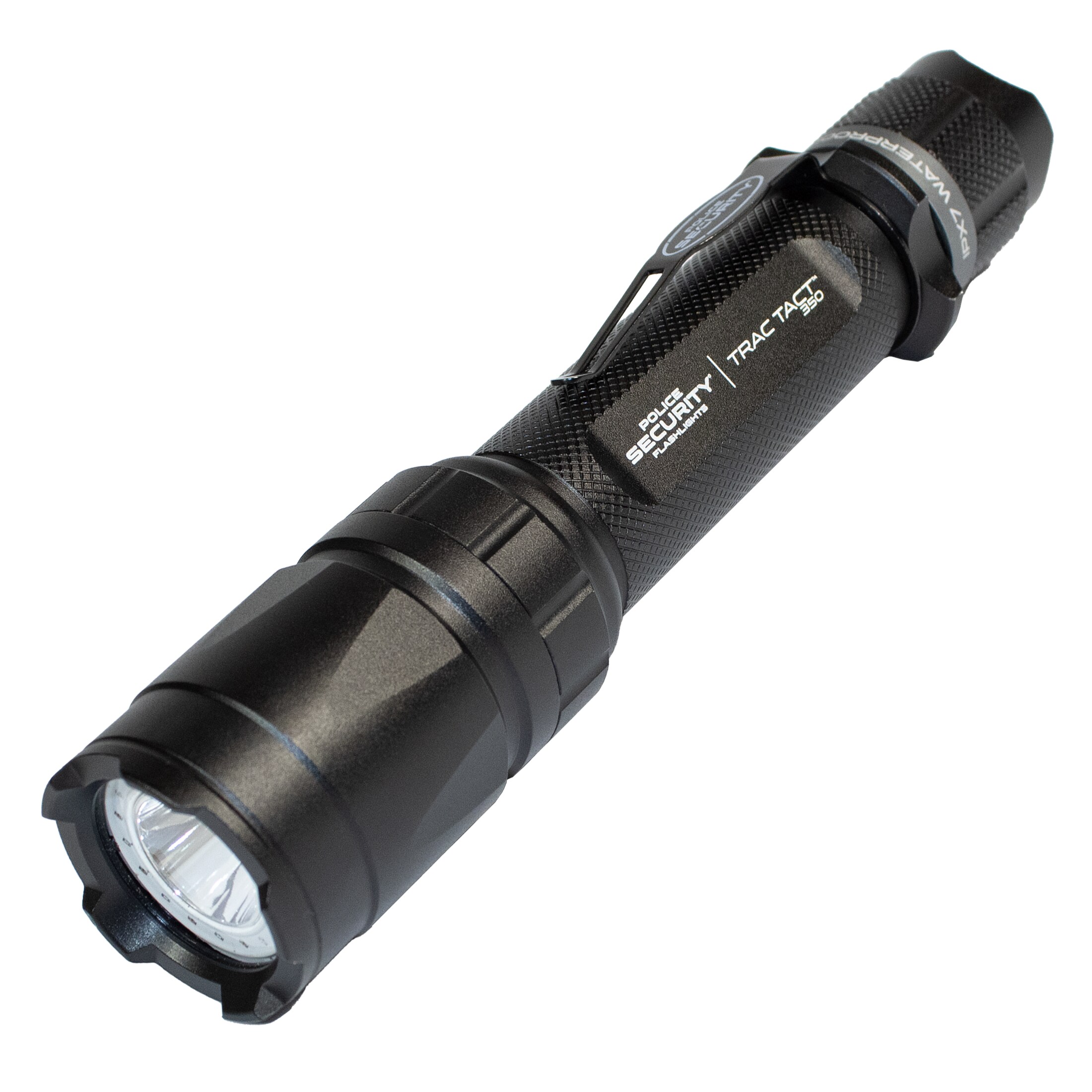 Linterna LED Police Security Trac Tact de 350 lúmenes con 5 modos y baterías incluidas 97999