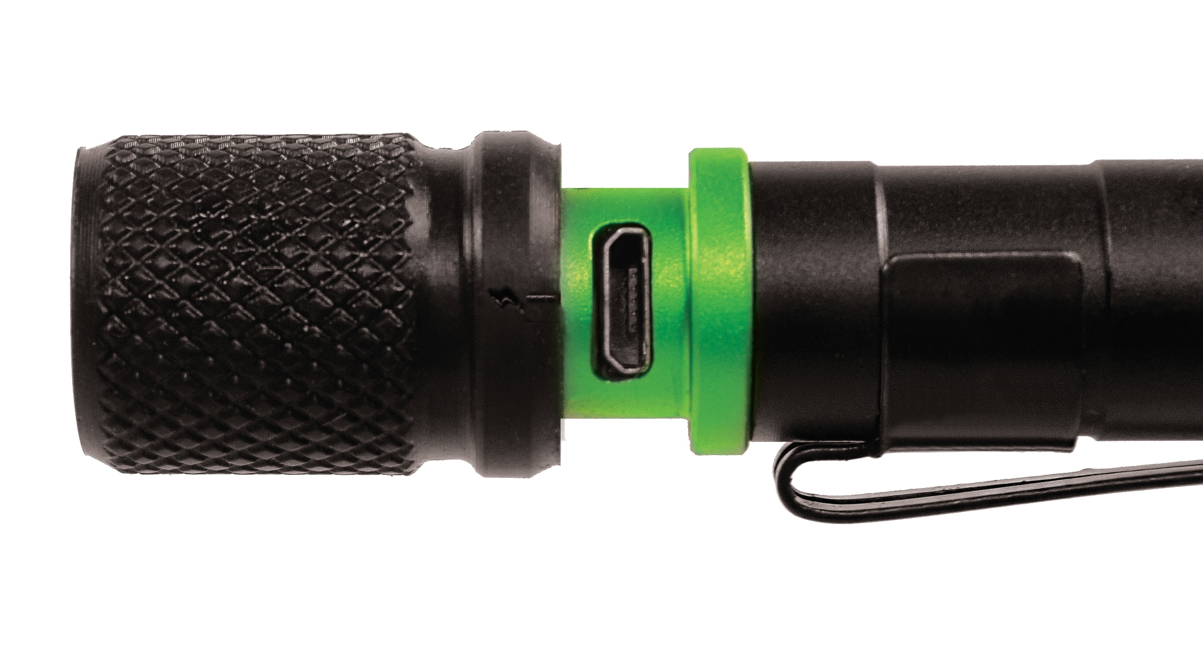 Linterna LED Policíaca de Seguridad Aura-R de 360 lúmenes con 3 modos y baterías recargables incluidas 98542