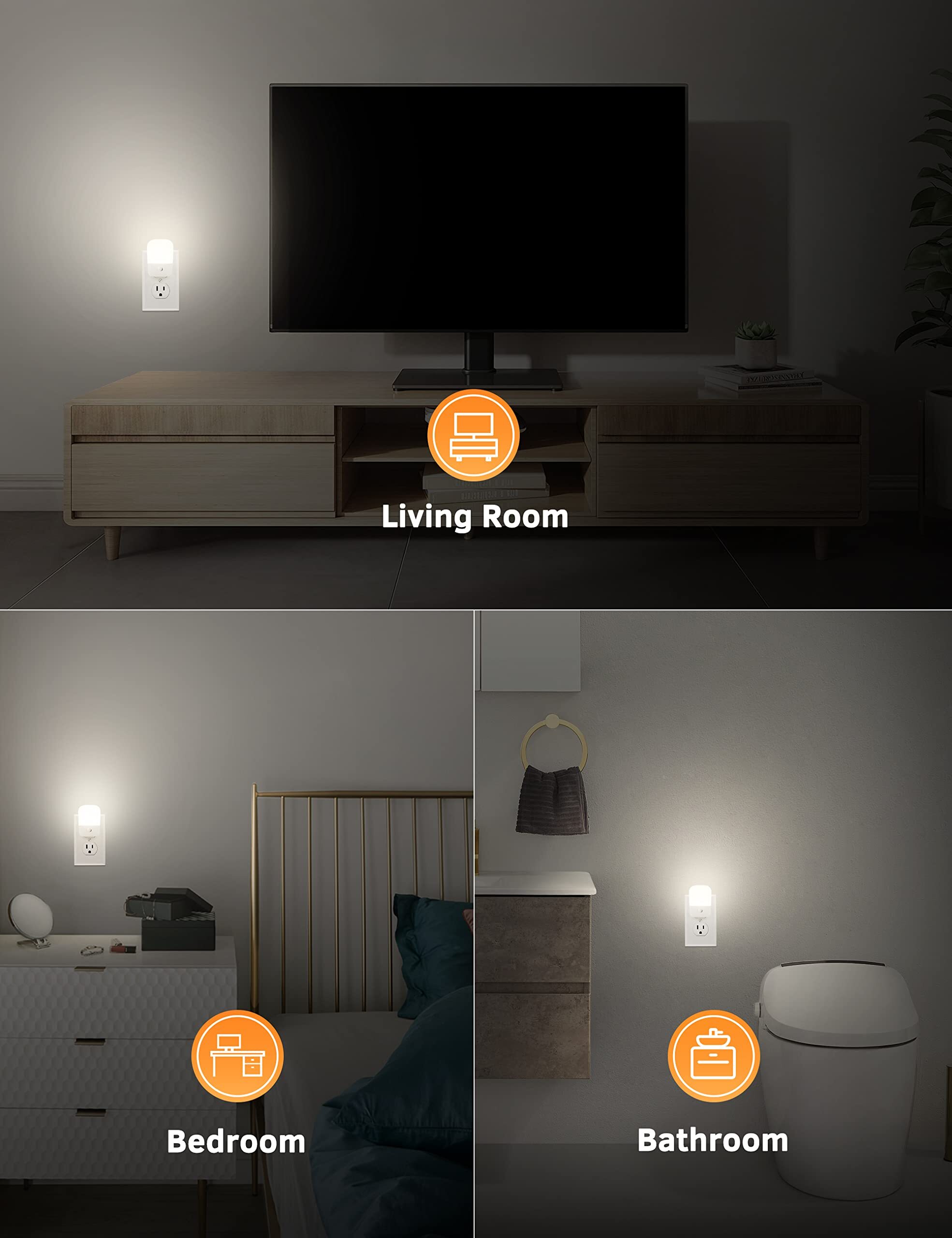 Lámpara de mano con foco LED de 2000 lúmenes y 4 modos con batería recargable