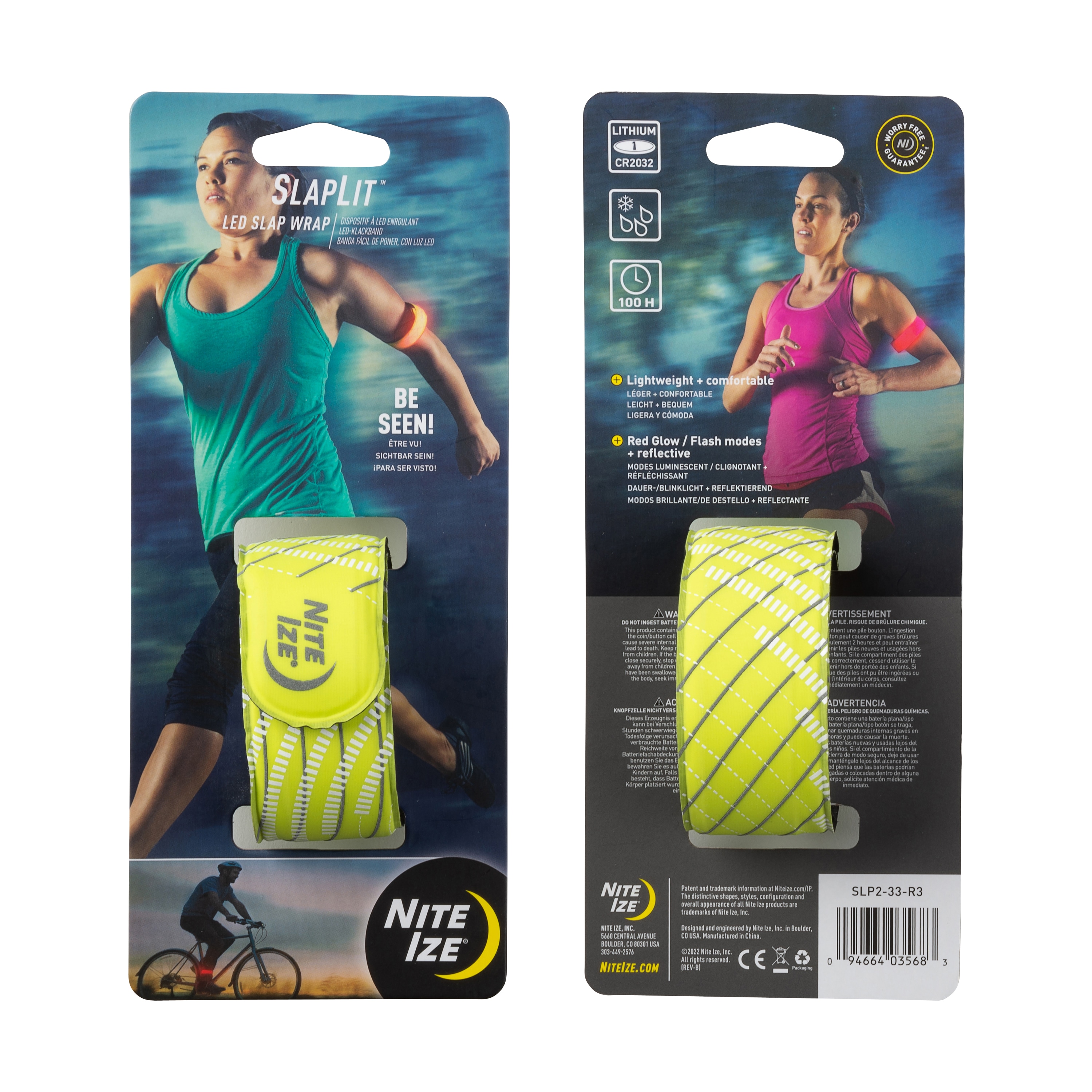 Luz llavero de plástico amarillo neón Nite Ize SLP2-33-R3