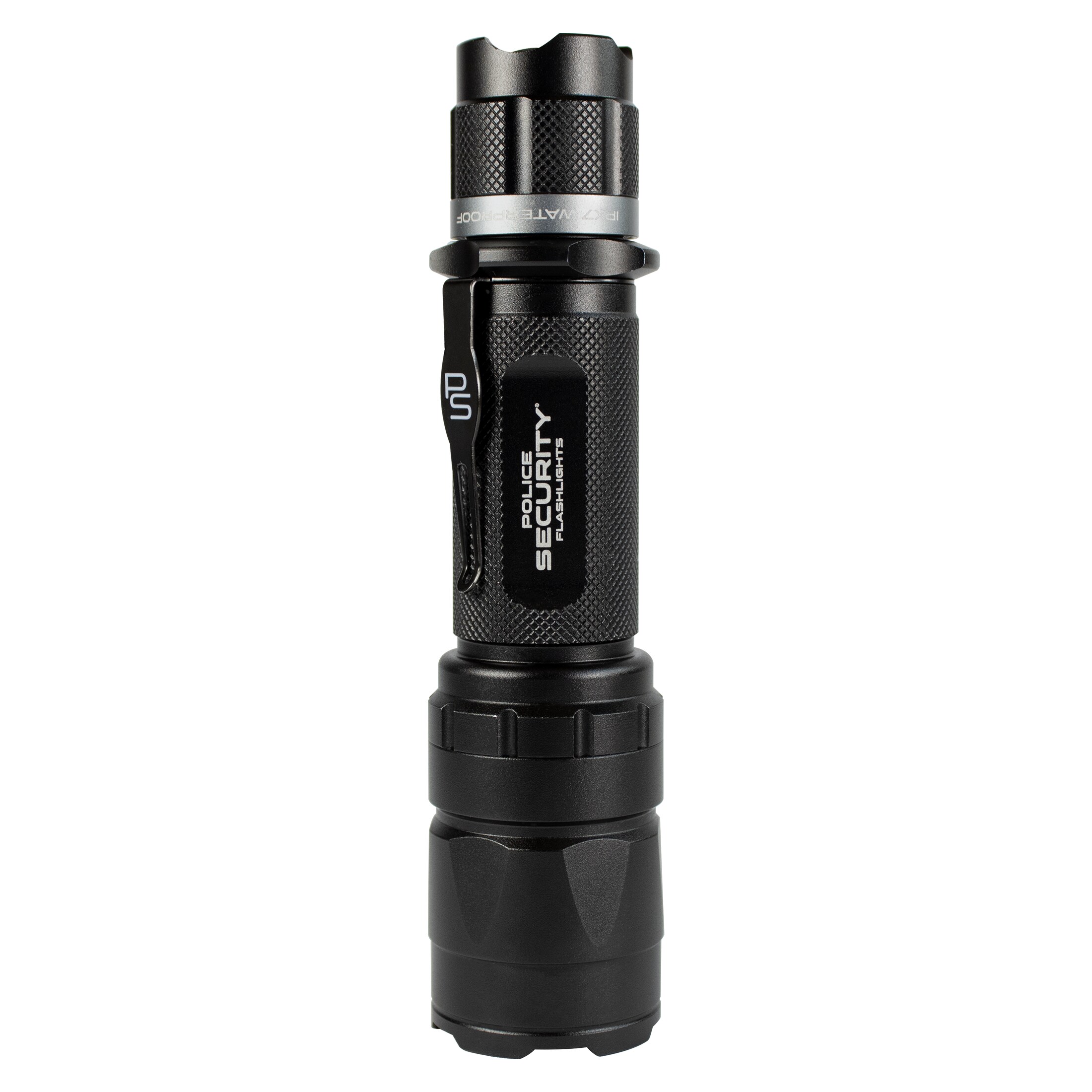 Linterna LED Police Security Trac Tact RX de 1500 lúmenes con 5 modos y baterías recargables incluidas 97982