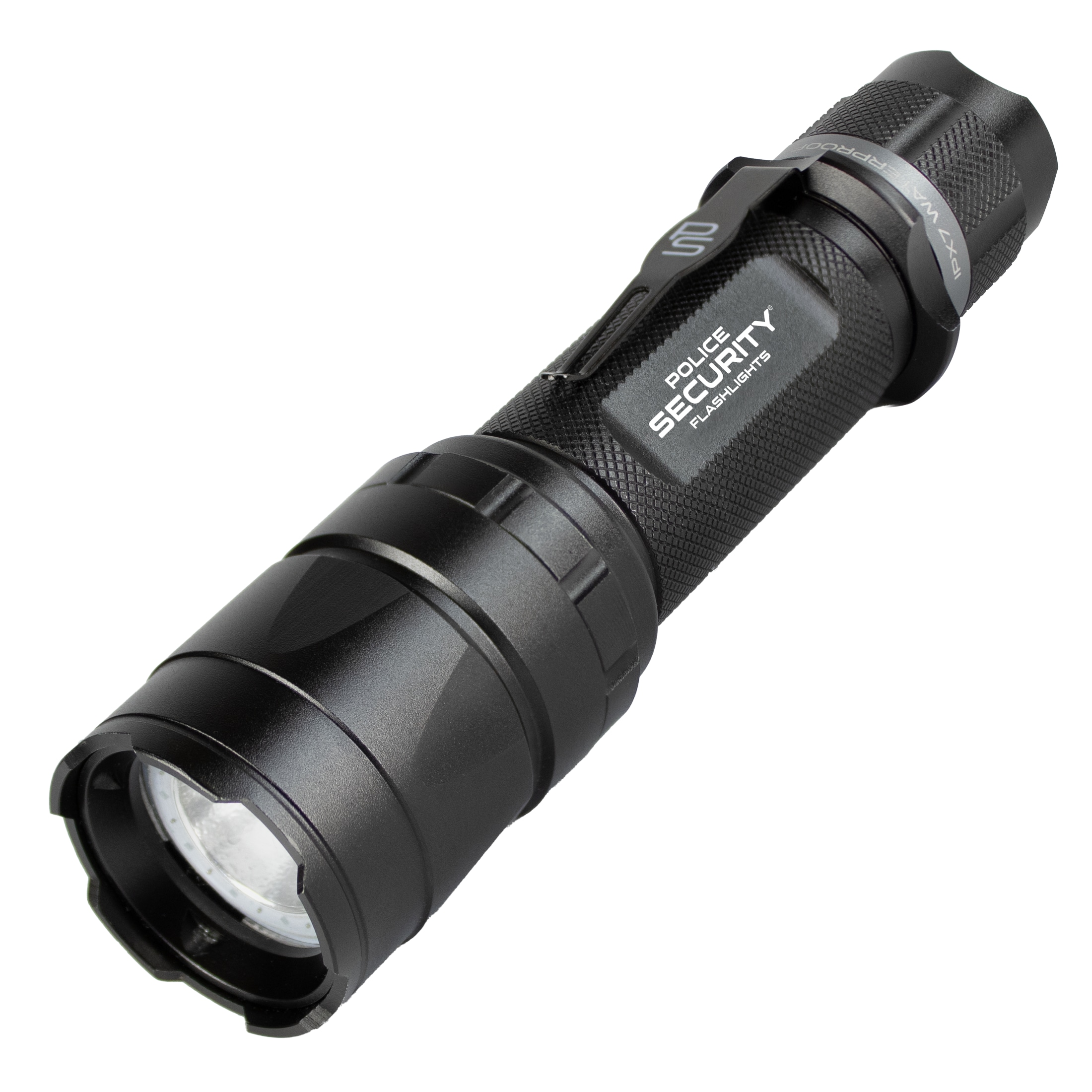Linterna LED Police Security Trac Tact RX de 1500 lúmenes con 5 modos y baterías recargables incluidas 97982