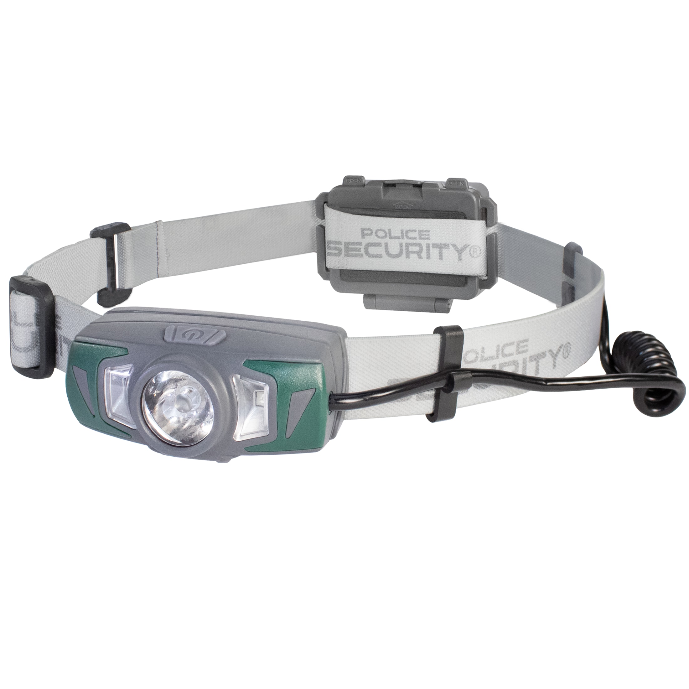Lámpara frontal LED Police Security Twin Power de 550 lúmenes con batería recargable incluida 97743