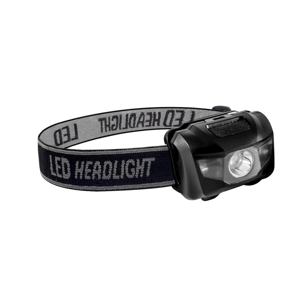 Linterna de mano con foco LED de 120 lúmenes y 3 modos de iluminación, incluye baterías - GG-113-3HLBK