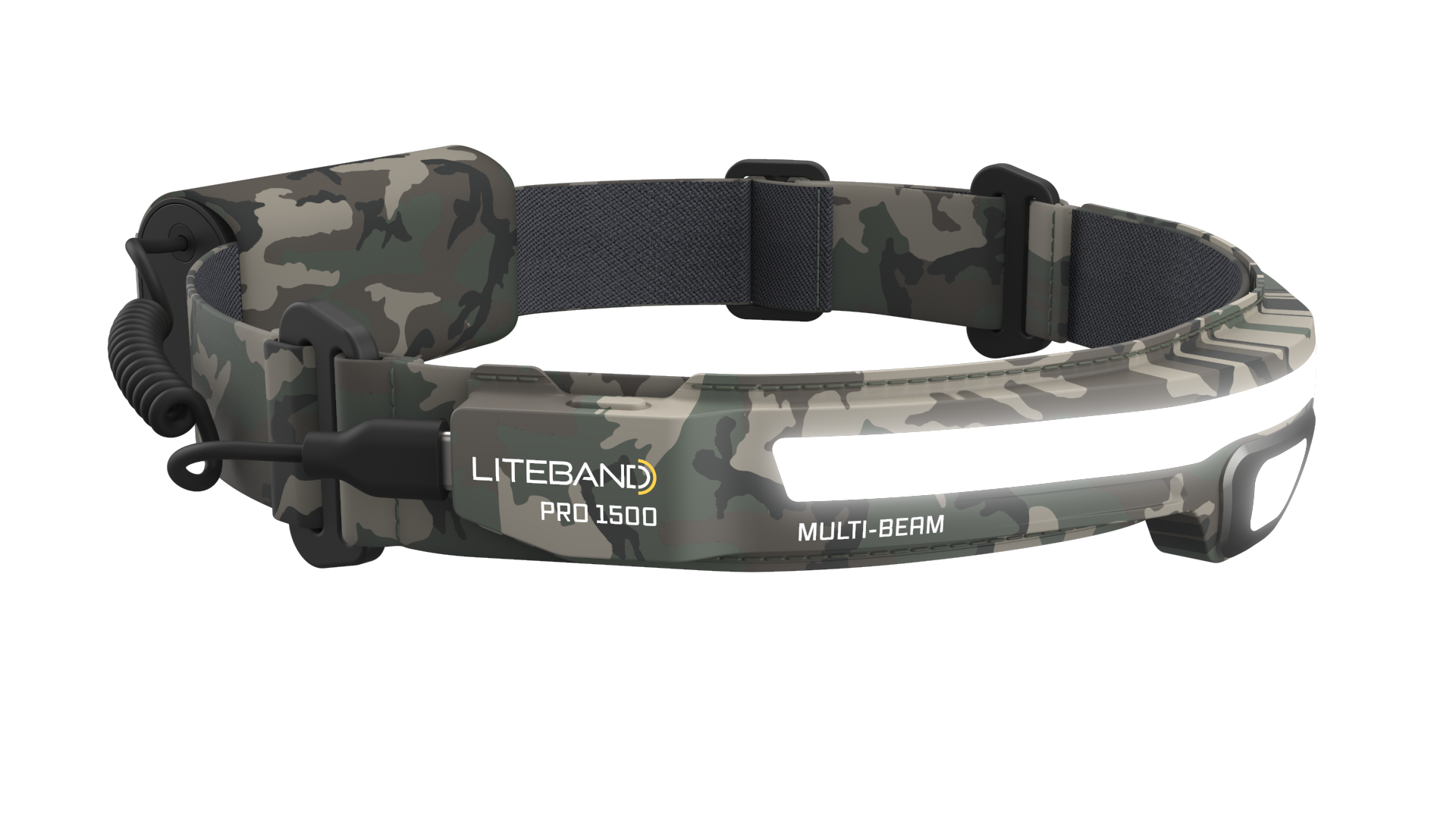 Lámpara frontal LED Liteband de 1500 lúmenes con batería recargable incluida LBP1500MB-L34C