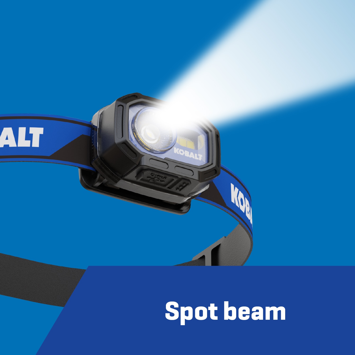 Lámpara frontal LED Kobalt de 350 lúmenes con batería recargable incluida KH350CHG