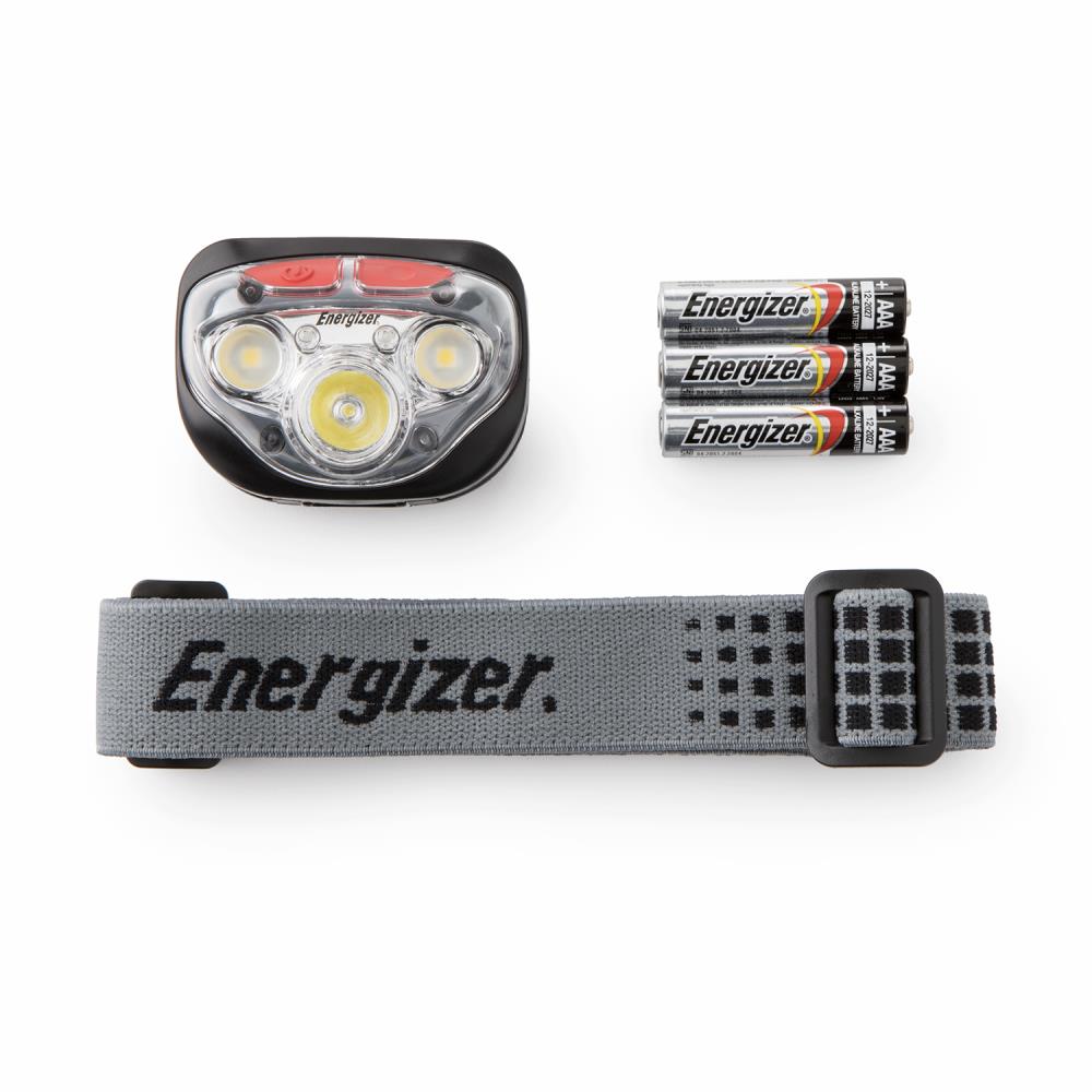 Linterna frontal LED Energizer Vision HD de 315 lúmenes con batería incluida.
