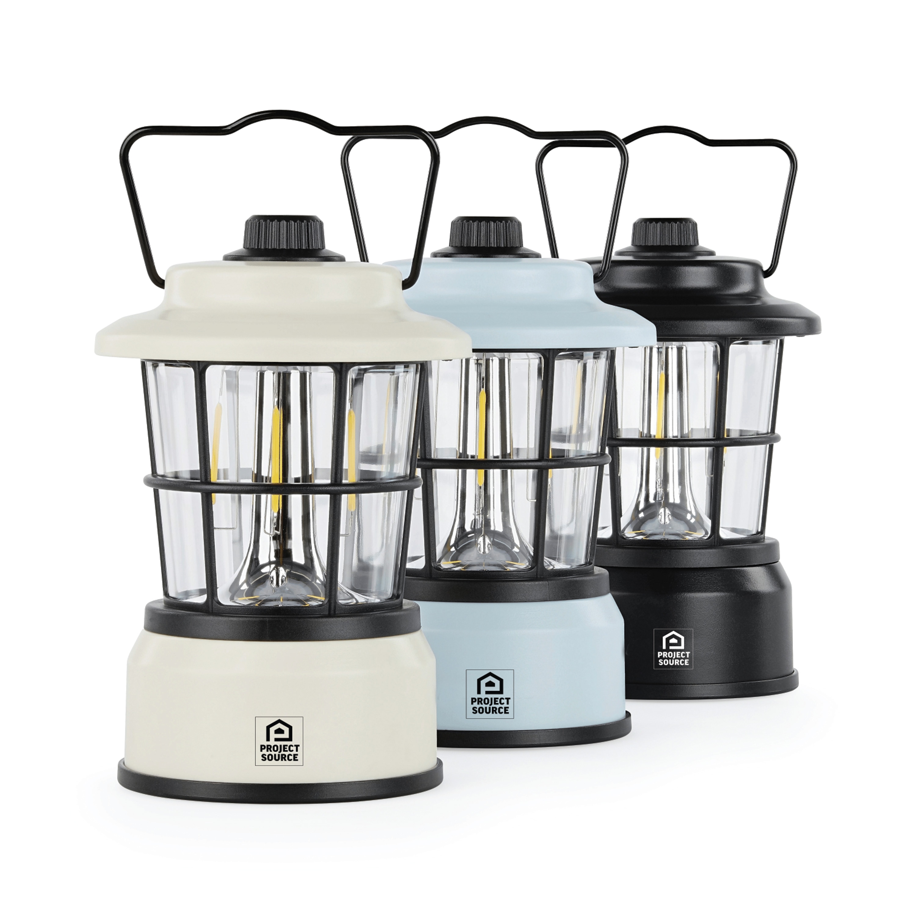 Linterna de camping LED de 265 lúmenes con pilas incluidas de Project Source LP-PS1535