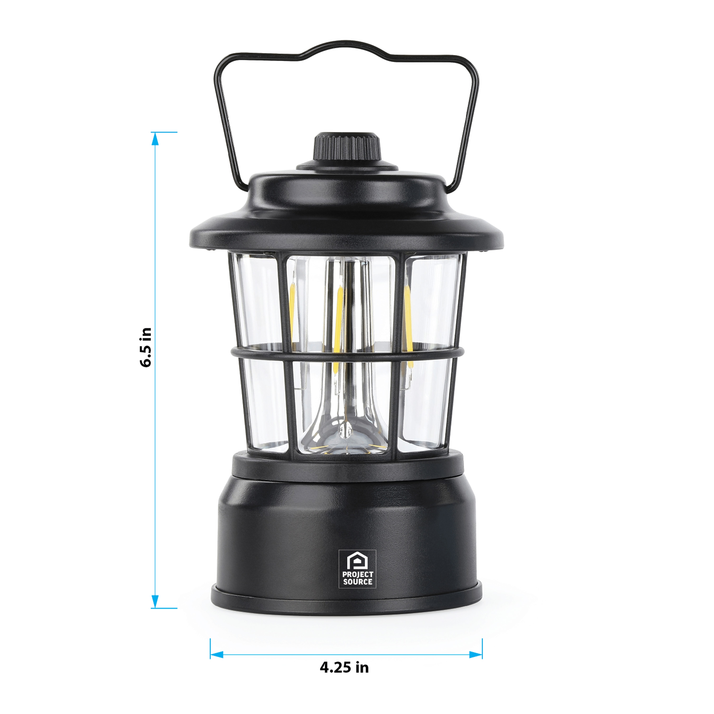 Linterna de camping LED de 265 lúmenes con pilas incluidas de Project Source LP-PS1535