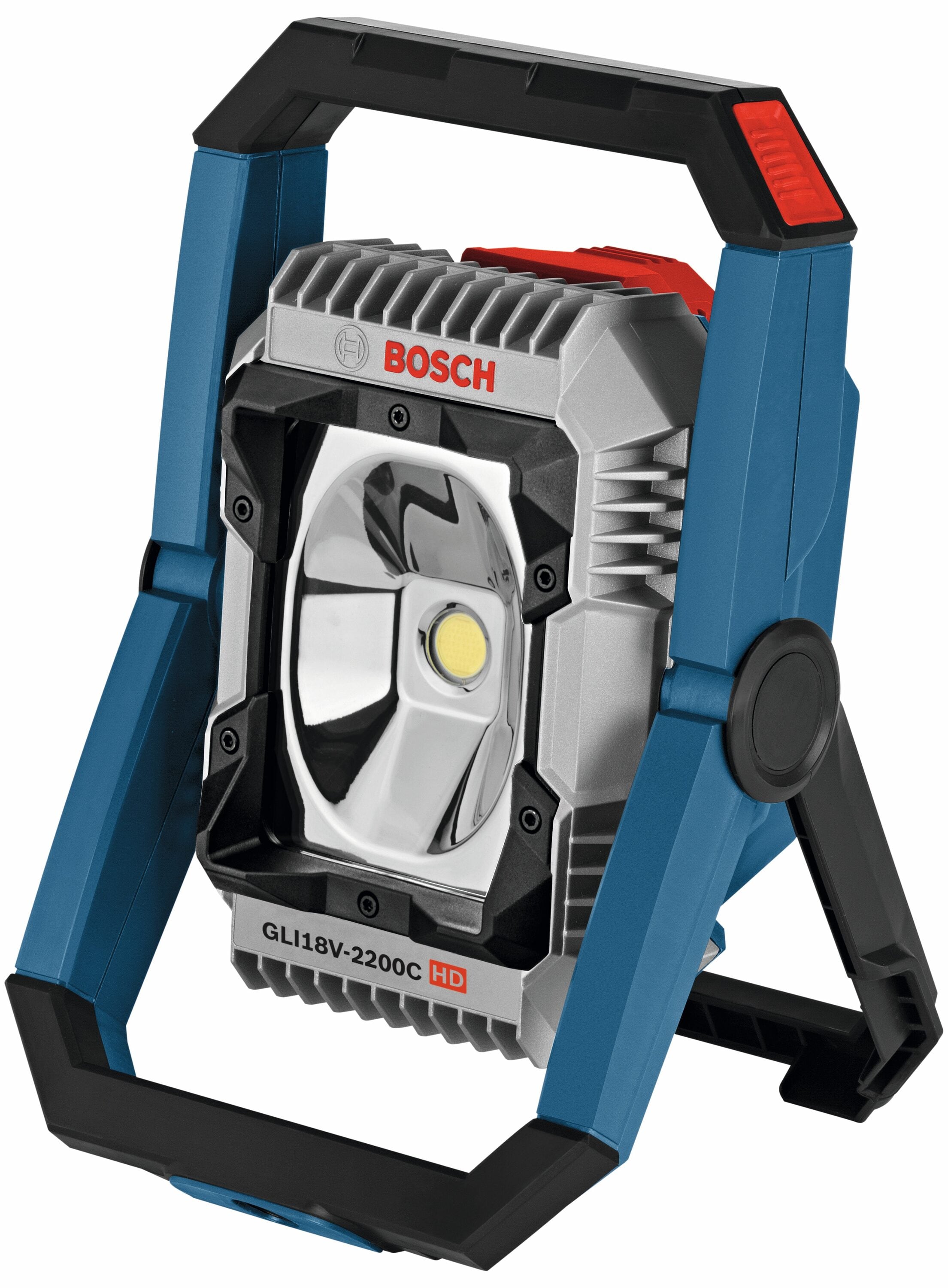 Foco recargable de 2200 lúmenes sin cables con batería de iones de litio de 18 voltios de Bosch
