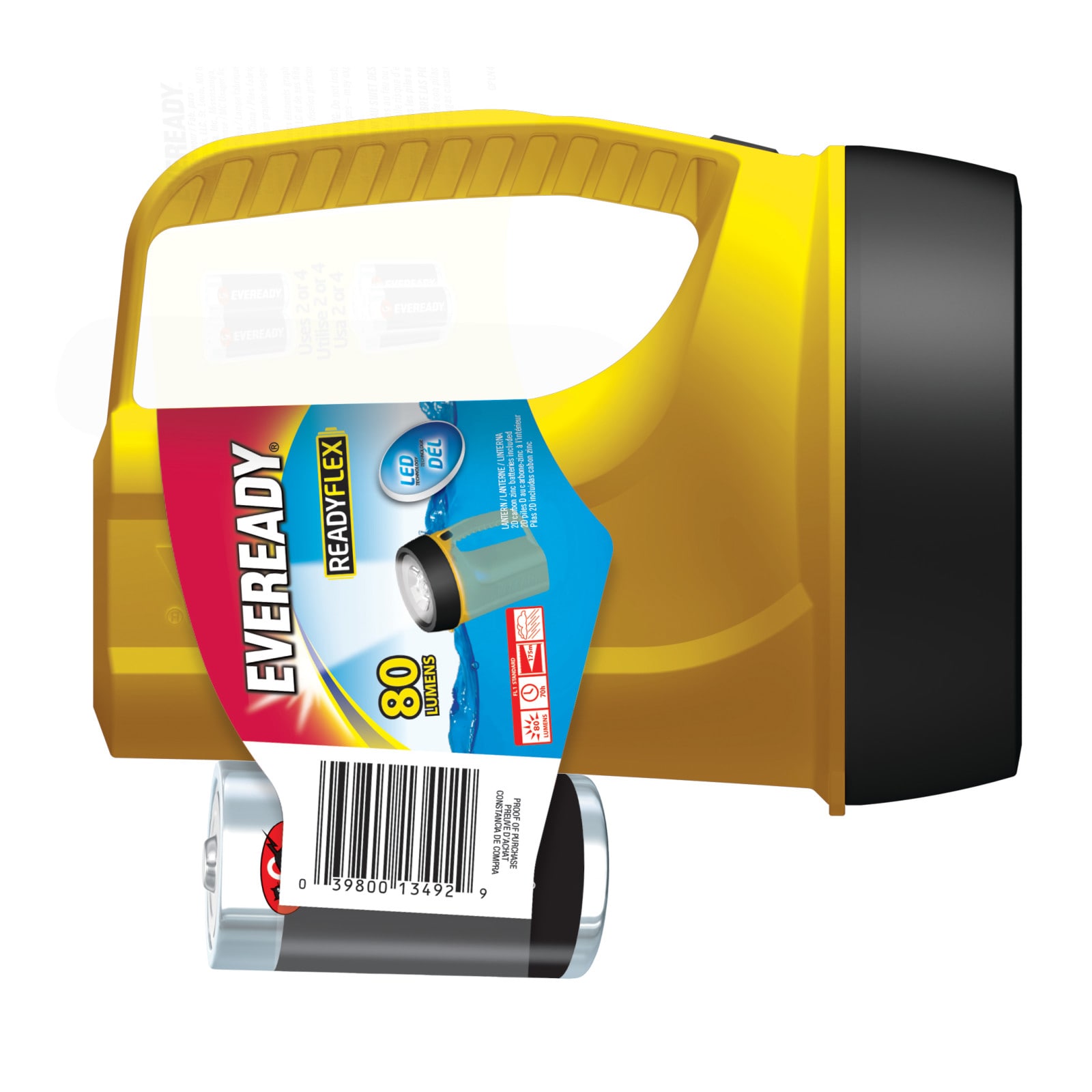 Linterna de camping LED de 80 lúmenes de Energizer con pilas incluidas EVGPLN451